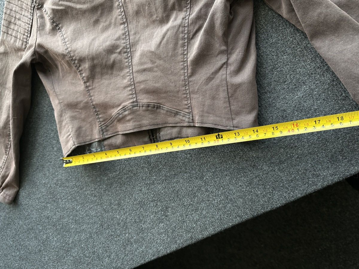 Other 🚨Y2K RICK OWENS TYPE DIRTY SLIM FIT ZIP DENIM JACKET Size S / US 4 / IT 40 - 21 Thumbnail