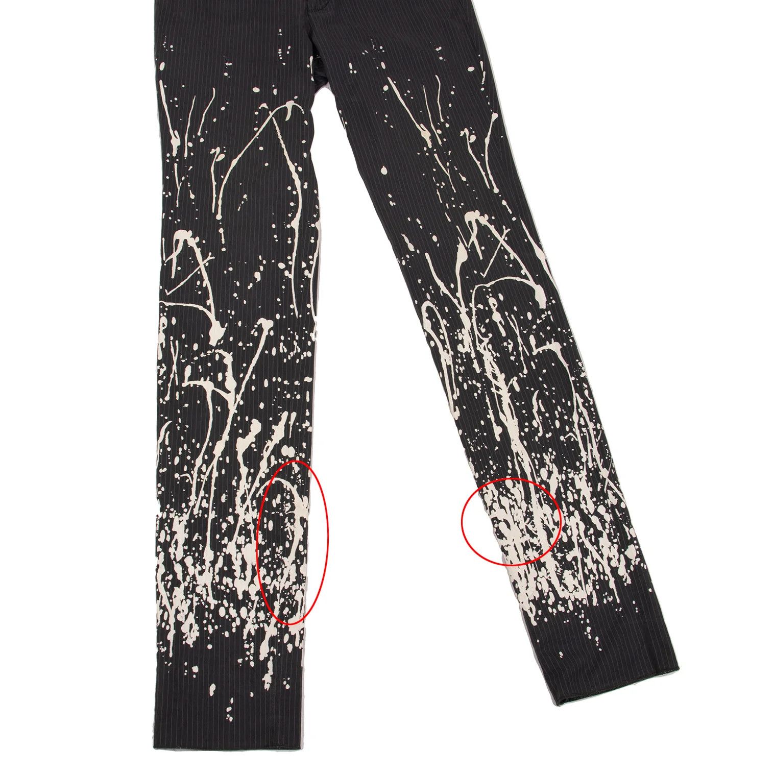 Jean Paul Gaultier Cotton Stripe Paint Pants Navy White Size 46 Size US 30 / EU 46 - 5 Thumbnail