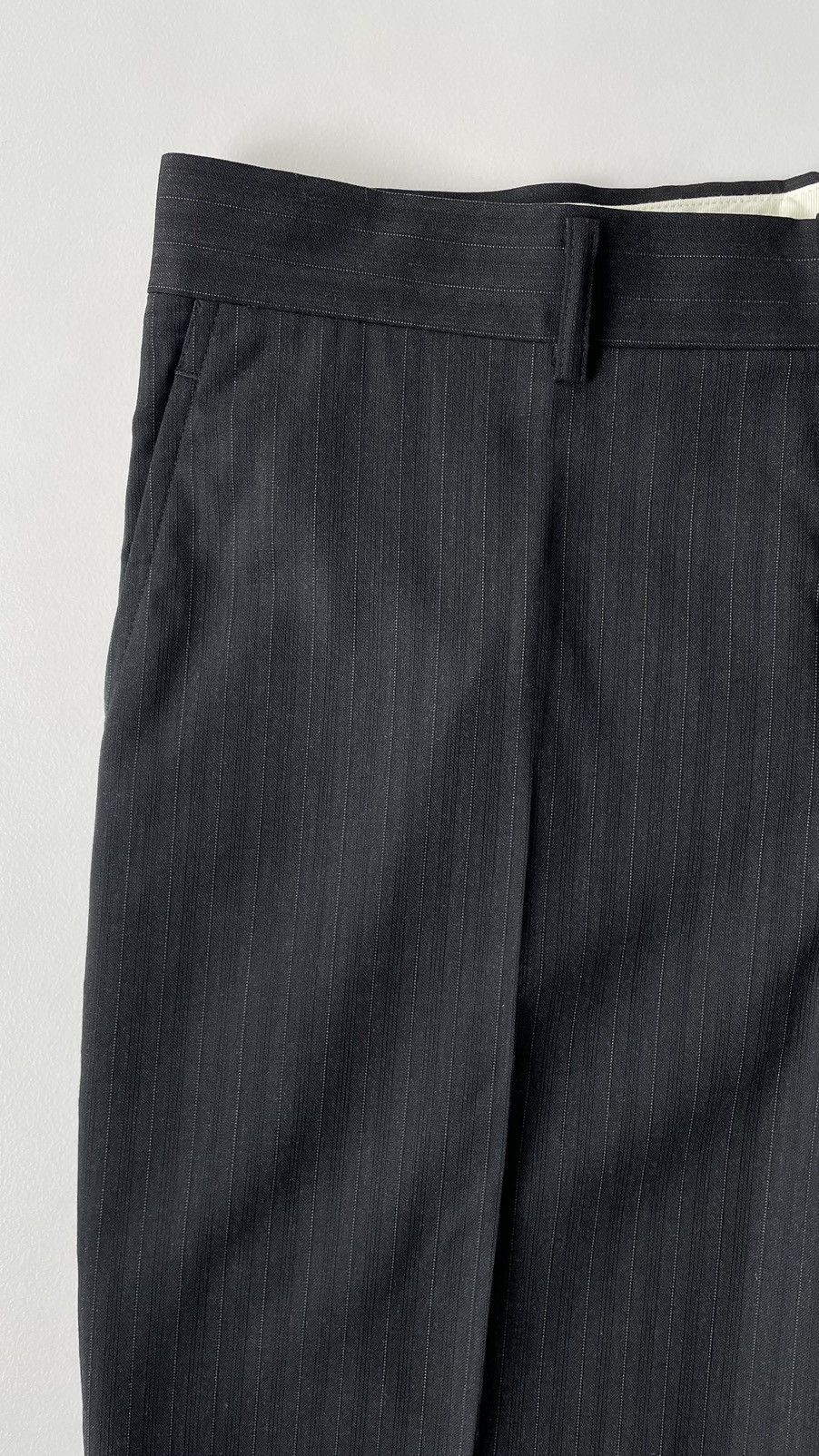 Comme des Garcons A/W 11 Black/Grey Pinstripe Wool Trousers Size US 34 / EU 50 - 4 Thumbnail