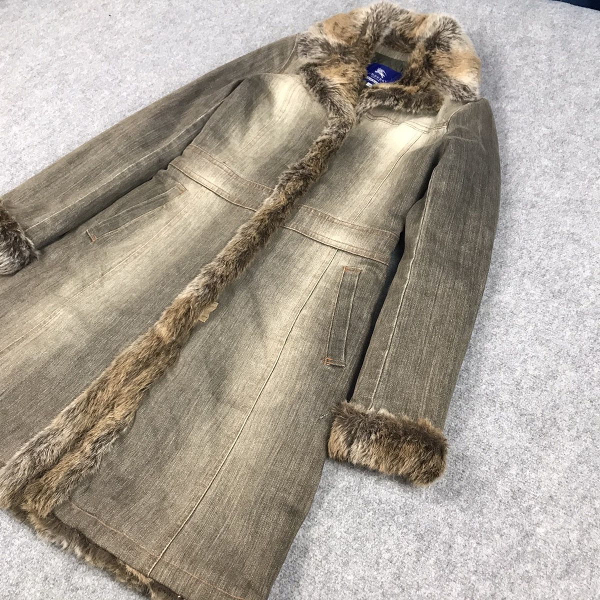 Burberry BURBERRY DENIM FUR STYLE LONG JACKET Size XS / US 0-2 / IT 36-38 - 6 Thumbnail