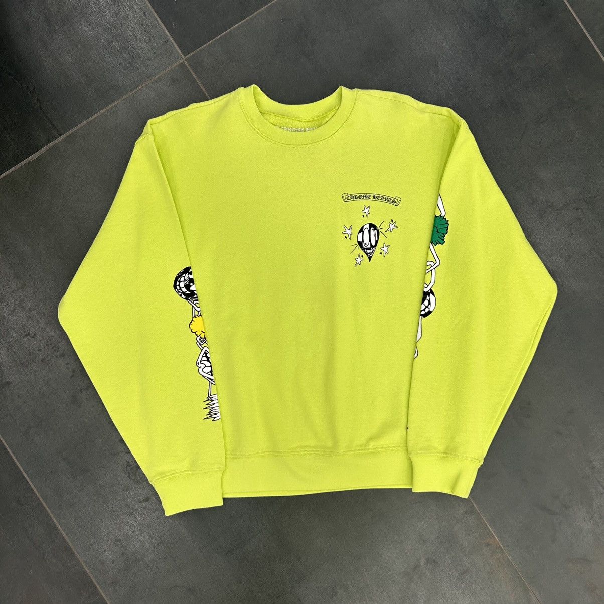 #39211 Chrome Hearts Matty Boy “Link” Crewneck (Lime)