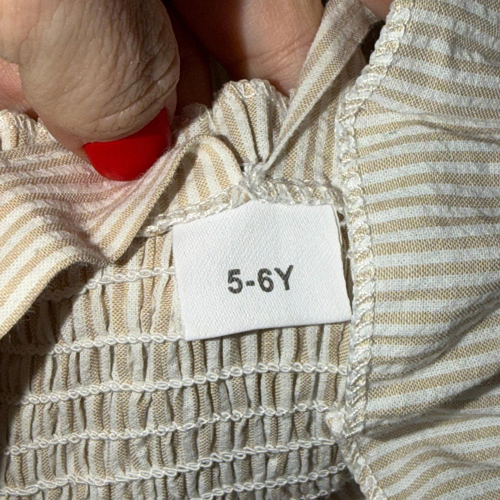Other Striped Ruffle Sleeve Girls 5/6 Dress Size XS / US 0-2 / IT 36-38 - 5 Thumbnail