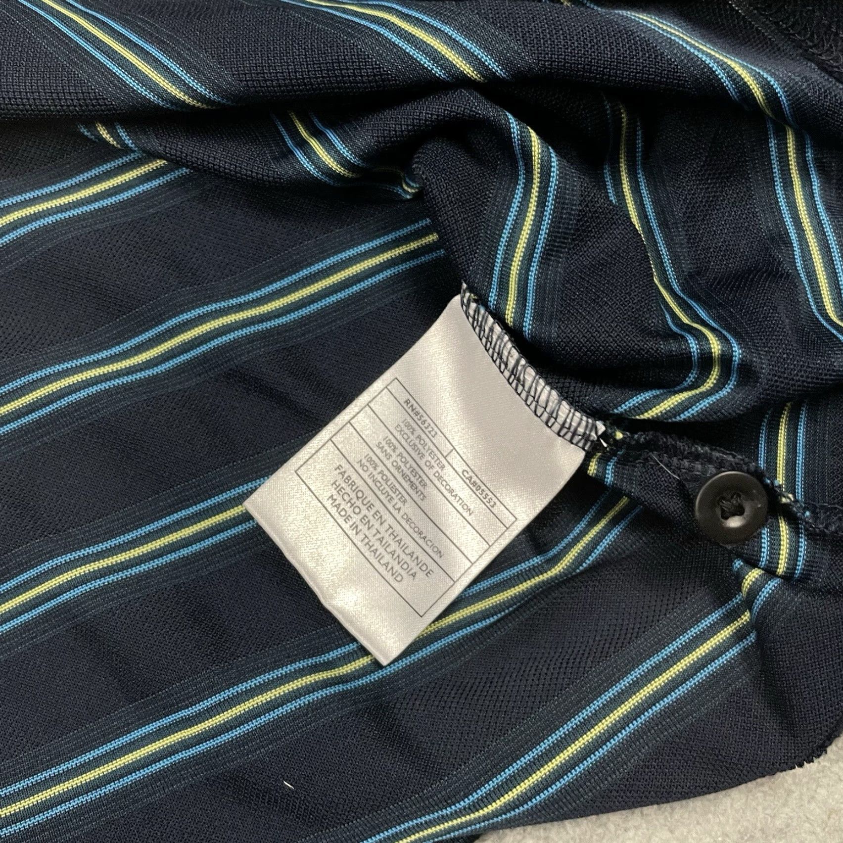 Nike Nike Golf Polo Shirt Mens XL Blue Striped Performance Swoosh Check Logo Casual Polo Shirt Nike Dri-Fit Golf Size US XL / EU 56 / 4 - 5 Thumbnail
