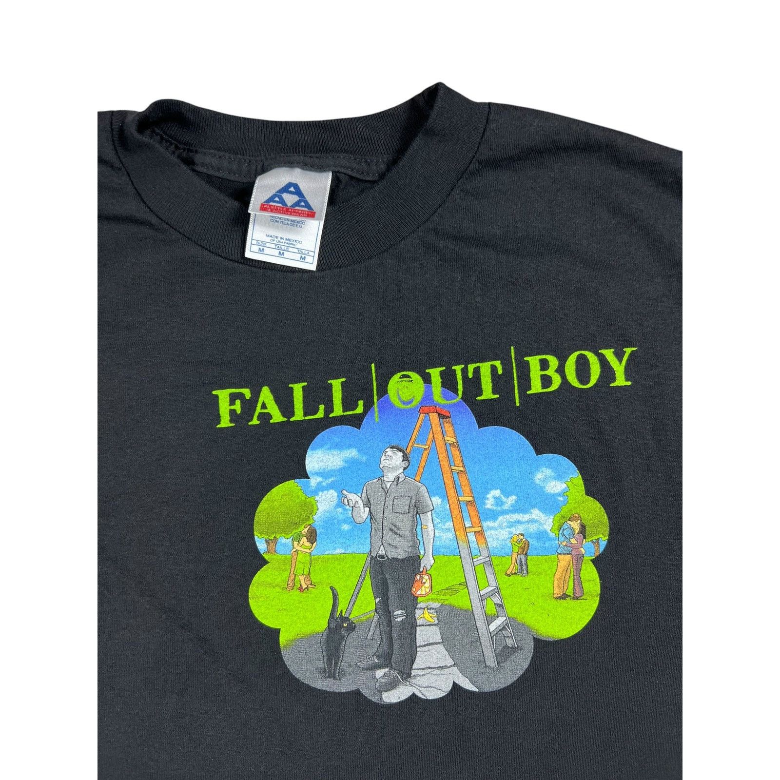 Band Tees × Vintage Y2K Fall Out Boy Black Clouds & Underage Tour band tee Size US M / EU 48-50 / 2 - 6 Thumbnail
