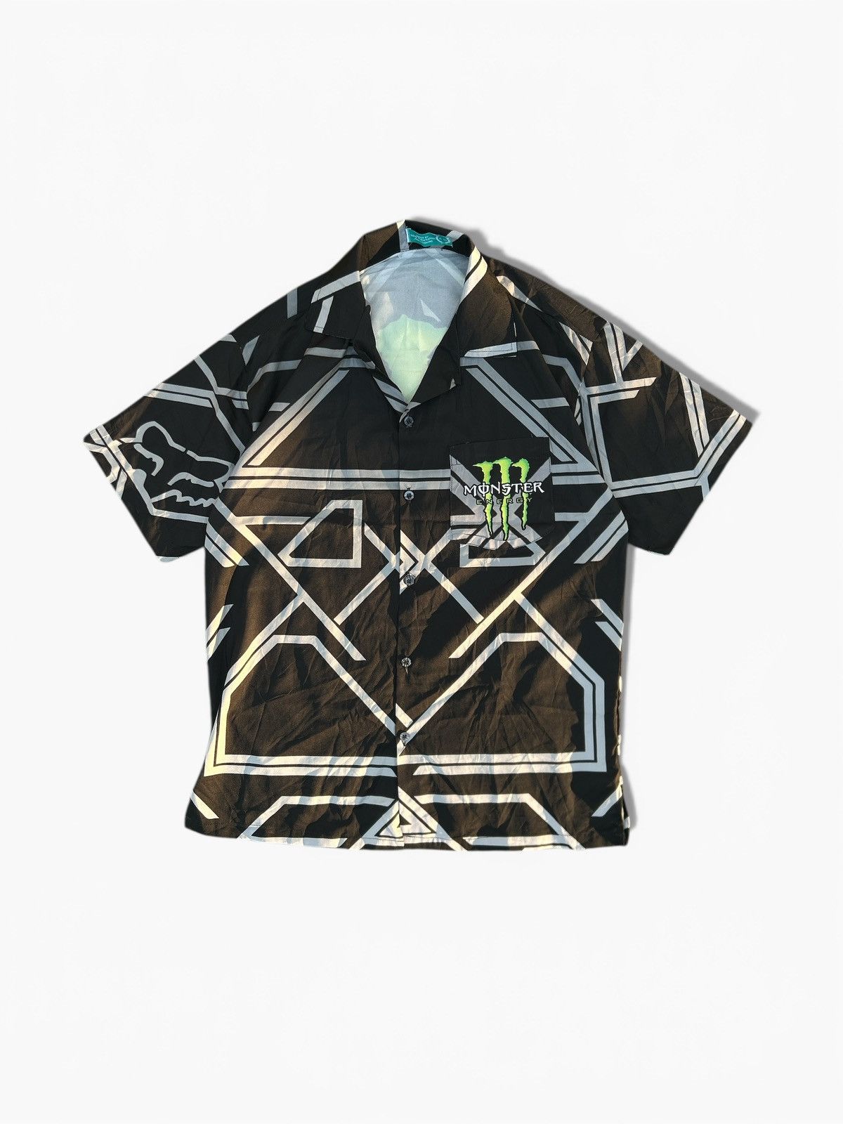 Japanese Brand Rare Monster Energy All-Over Print Cyber Y2K Racing Shirt Size US M / EU 48-50 / 2 - 1 Thumbnail