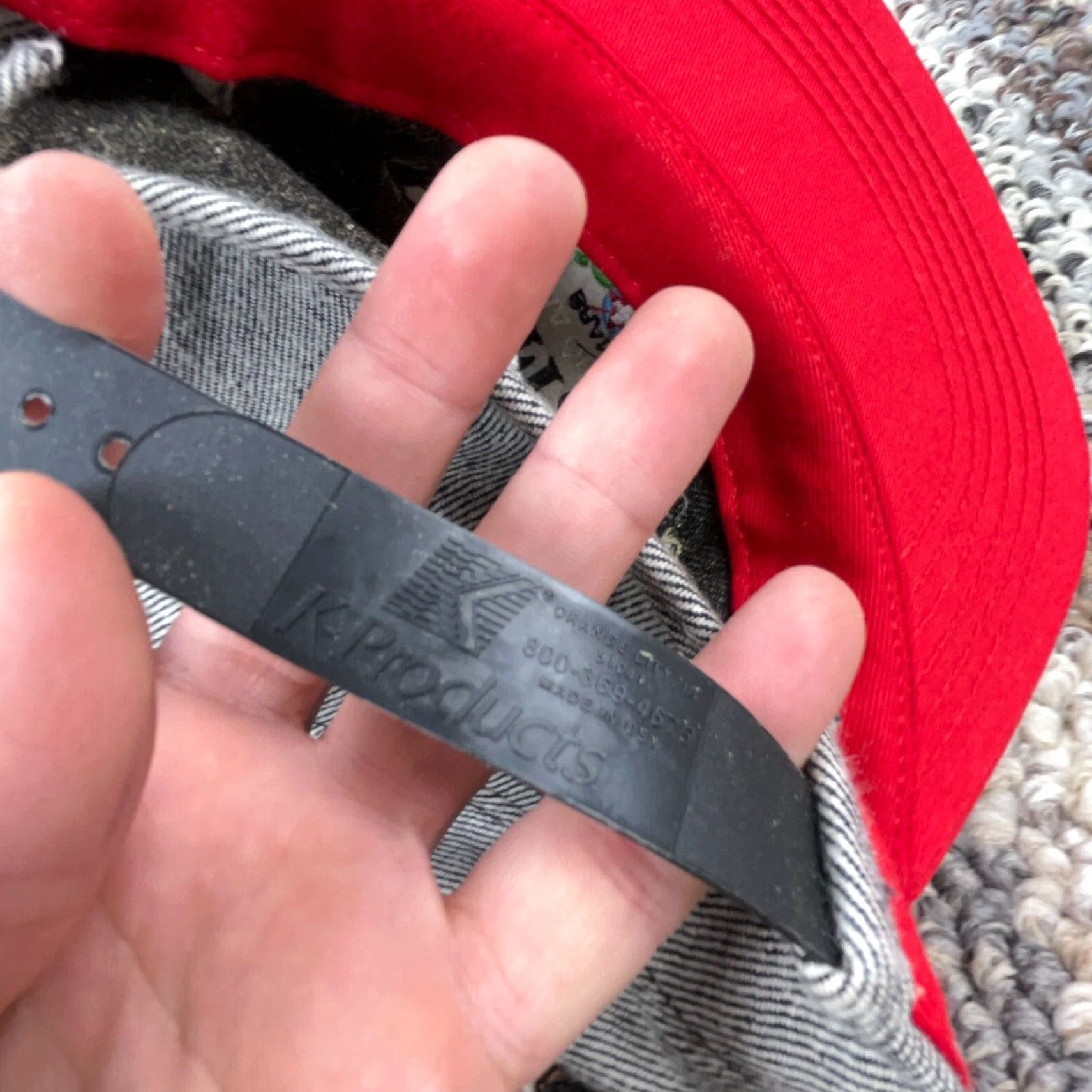 Denime VINTAGE K-products Trucker Hat Cap Snapback Gray Denim USA Farm 80s Dei Fratell Size ONE SIZE - 6 Thumbnail