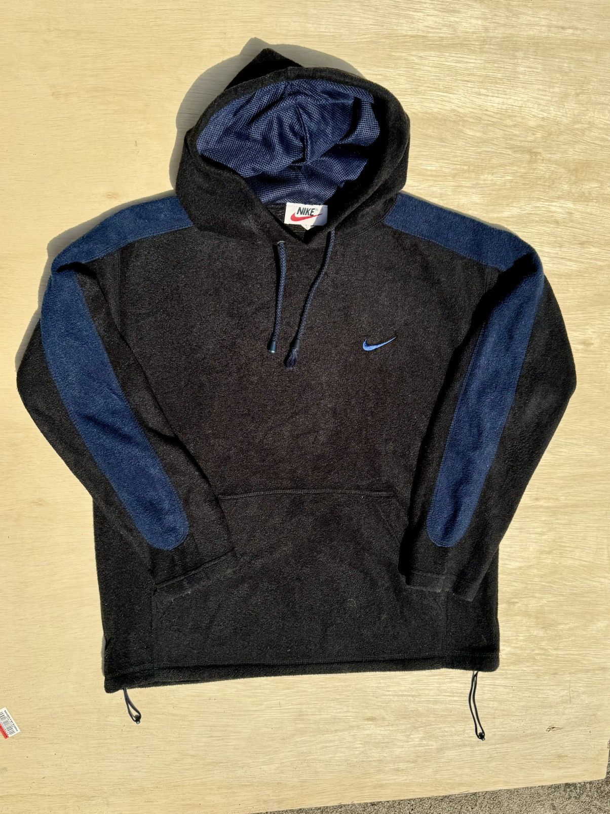 Nike × Vintage Nike Vintage 90’s Fleece Rap Hip Hop Pullover Hoodie Size US L / EU 52-54 / 3 - 3 Thumbnail