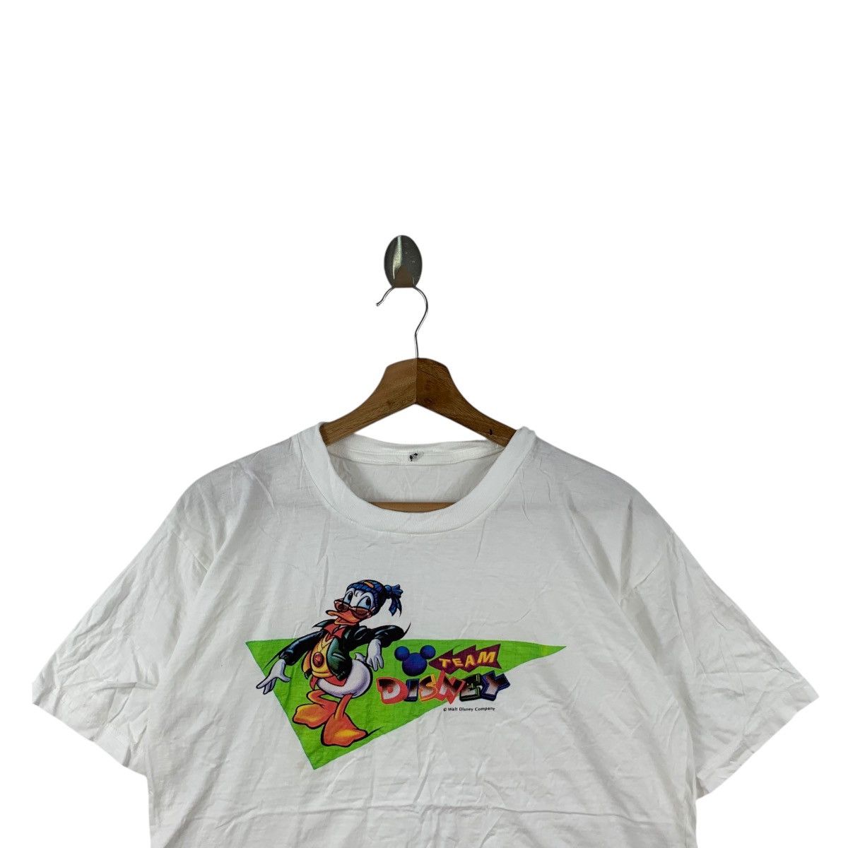 Disney Vintage 80’ DISNEY TEAM DONALD DUCK Walt Tee Shirt Top Size S / US 4 / IT 40 - 2 Thumbnail