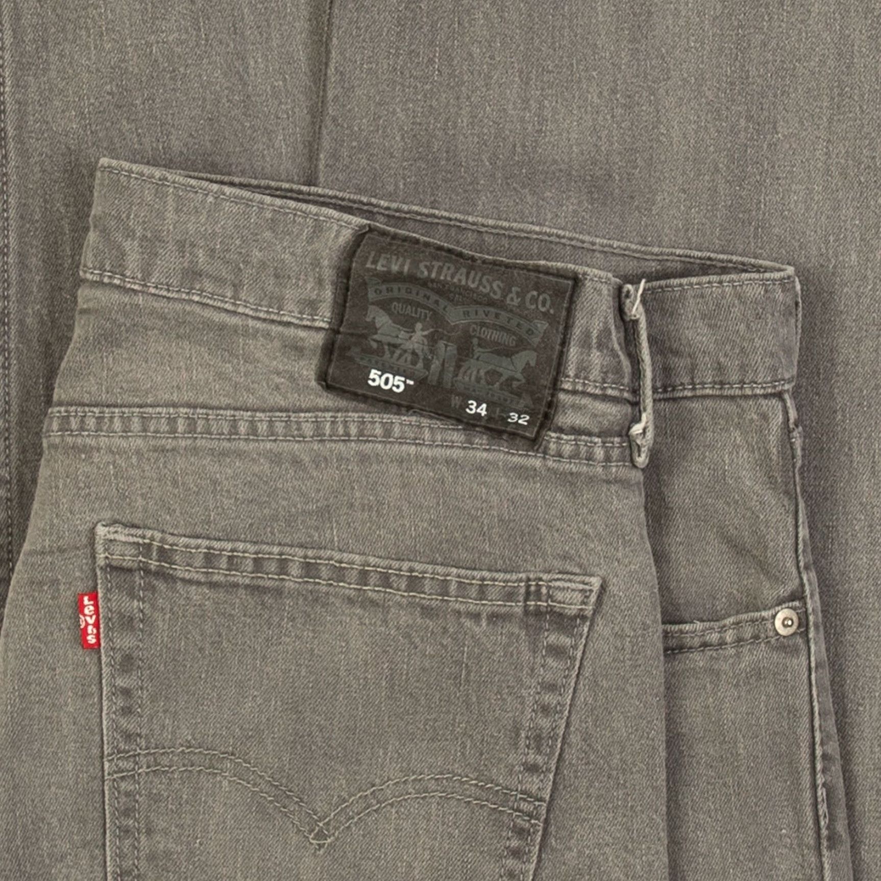 Levi's VINTAGE Levi's 505 Jeans Mens Grey Denim Regular Straight W34 L30 Size US 34 / EU 50 - 6 Thumbnail