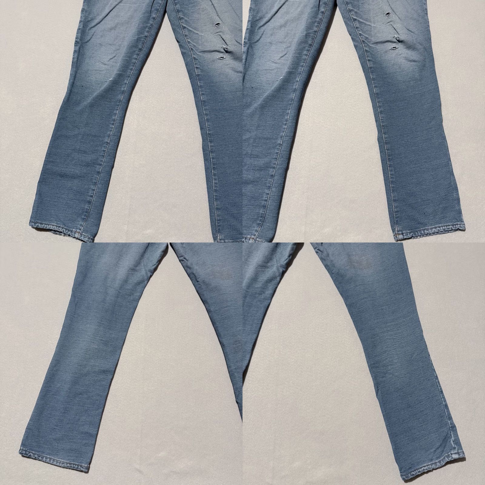 Vintage Lane Bryant Jeans Women's Medium Wash Denim Distressed Classic Straight - 18 Size 40" / US 18 - 8 Thumbnail