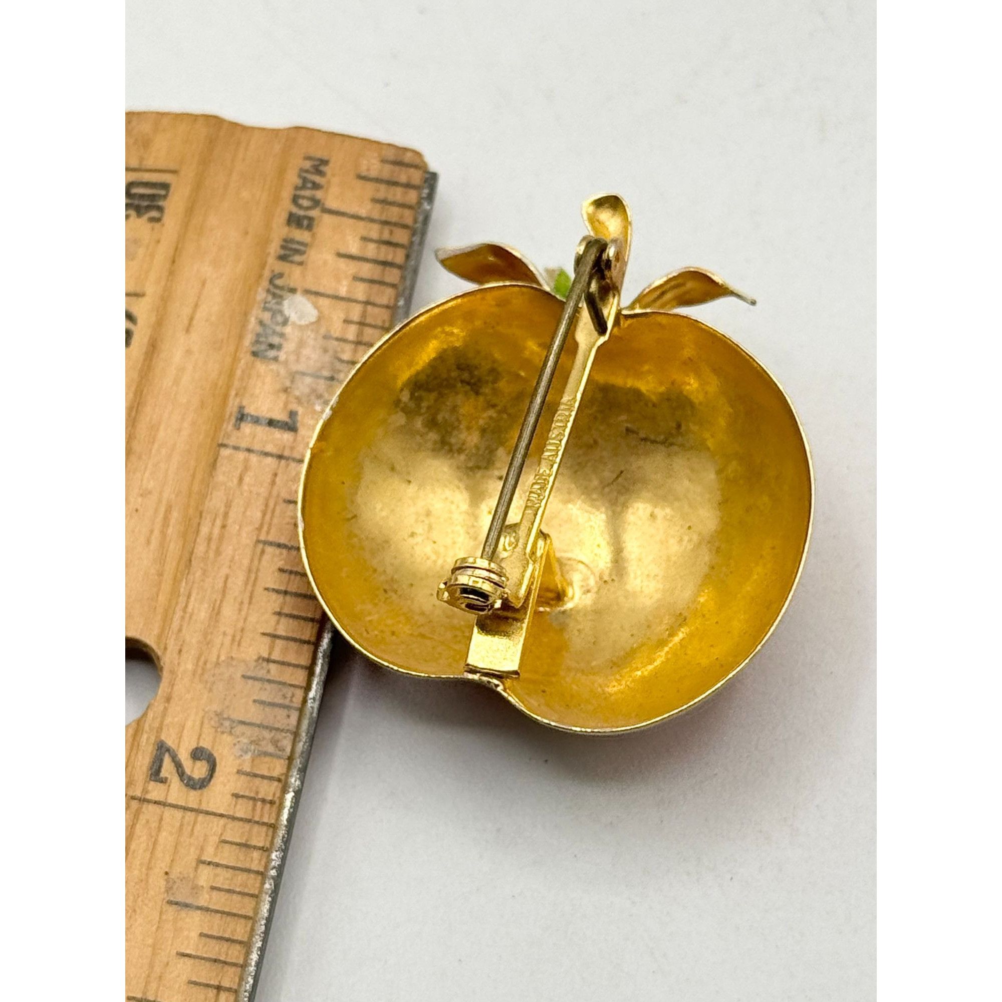 Vintage Vintage made in Austria Fruit Enamel Brooch Pin Size ONE SIZE - 2 Thumbnail