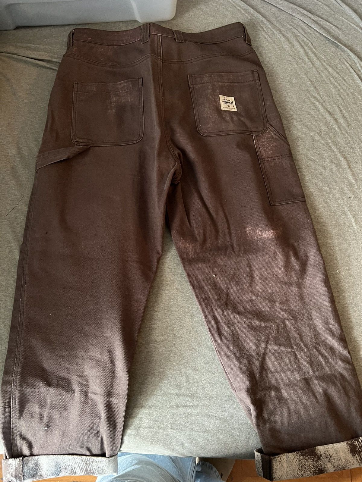 Stussy Stussy Bleached Workpants Size US 33 - 4 Thumbnail