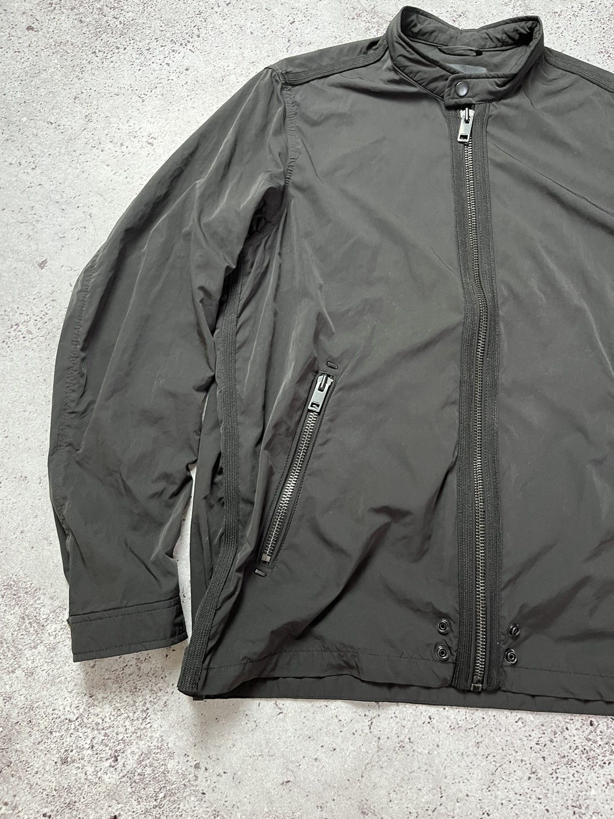Diesel × Diesel Black Gold × Vintage 🚘Vintage Diesel Moto Jacket Faded Big Logo Size US L / EU 52-54 / 3 - 2 Thumbnail