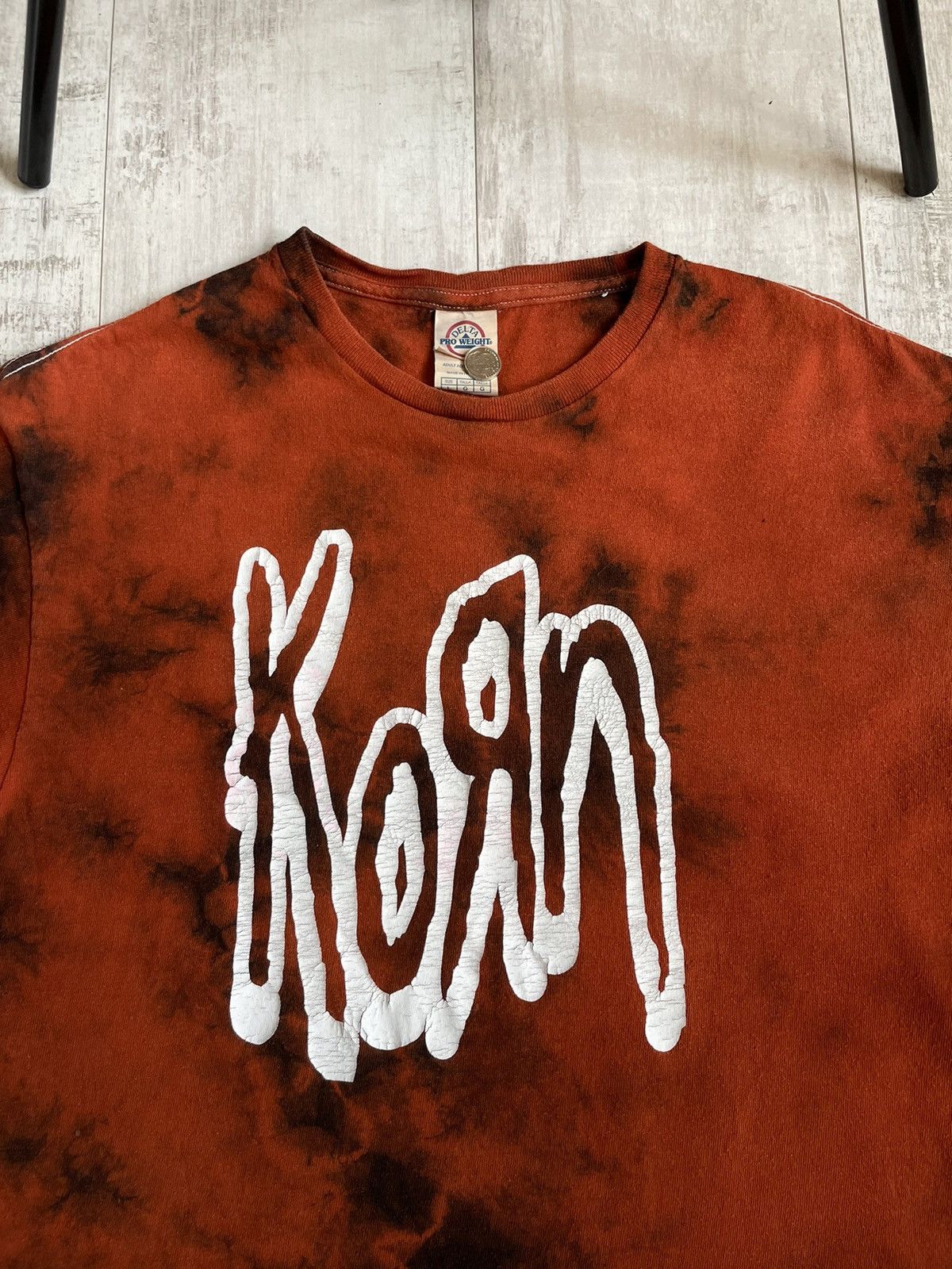 Band Tees Vintage 00’s Korn Band Rock T Shirt Tie Dye Fabric RARE Size US L / EU 52-54 / 3 - 2 Thumbnail