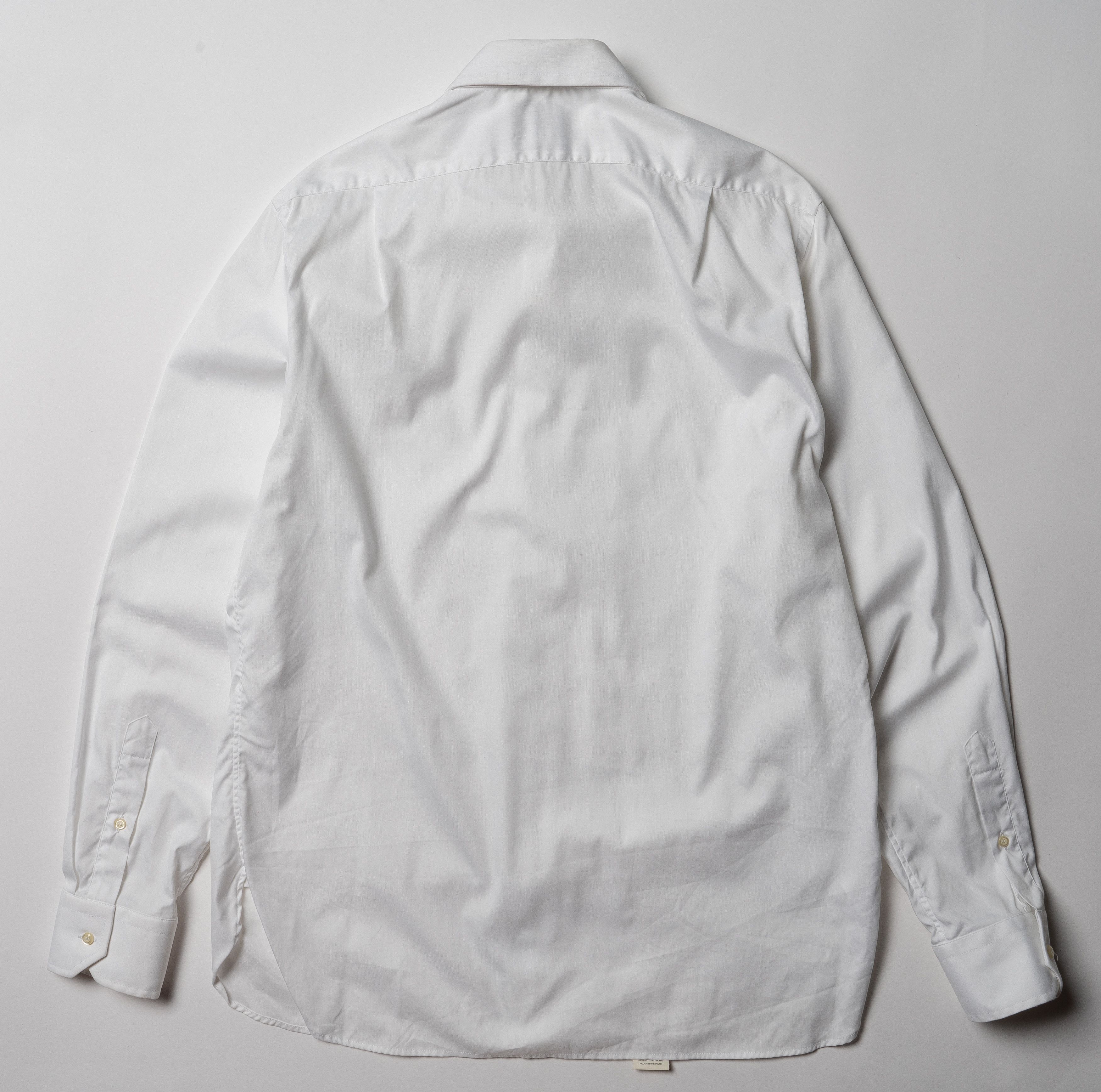 Boggi 🔵 BOGGI MILANO White Cotton Button Up shirt Size US L / EU 52-54 / 3 - 11 Thumbnail