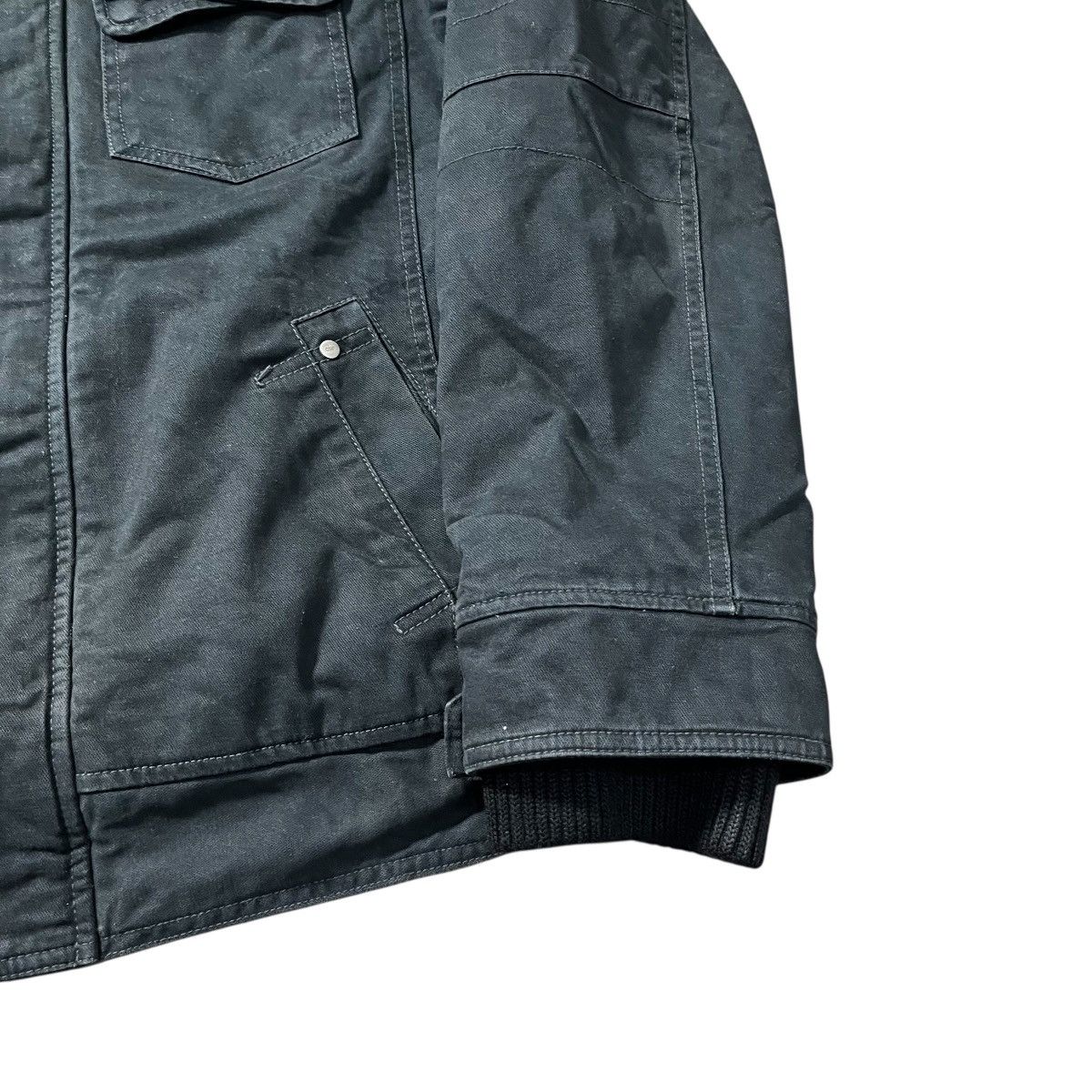 Japanese Brand OMPHALOS Canvas Jacket Fleece Lined Size US L / EU 52-54 / 3 - 4 Thumbnail