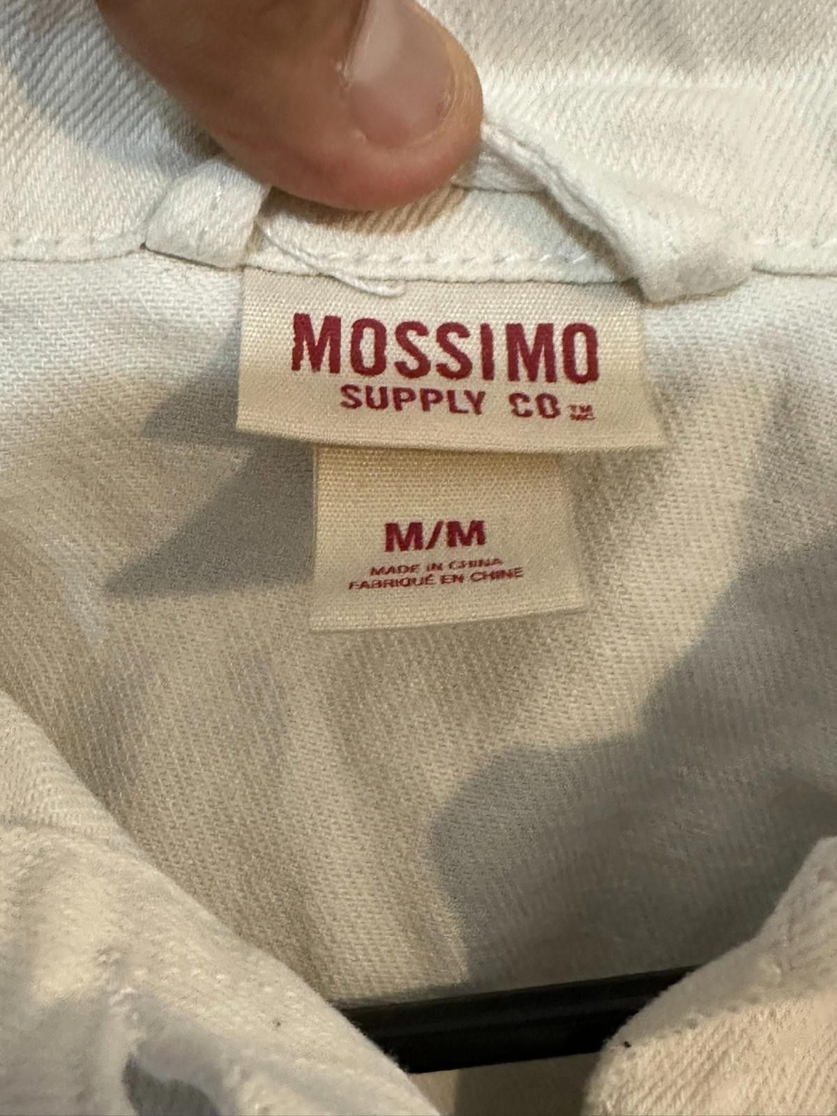Mossimo Mossimo | Women’s M | White Denim Jacket Size M / US 6-8 / IT 42-44 - 4 Thumbnail