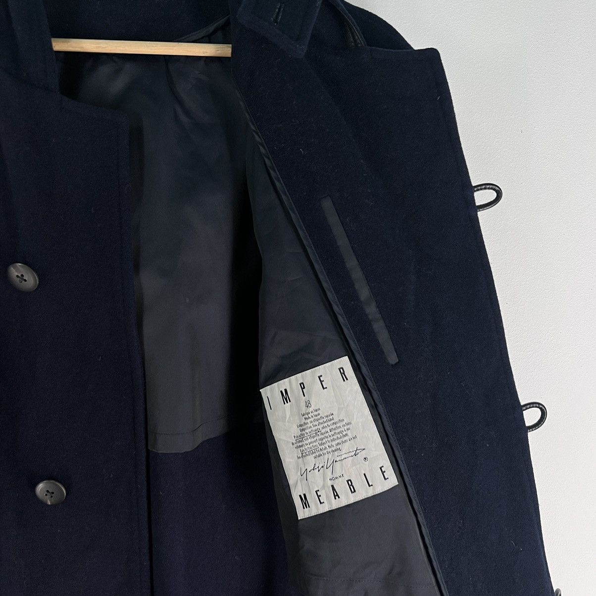 Yohji Yamamoto 🔥RUNWAY 90’s IMPER MEABLE YOHJI YAMAMOTO WOOL LONG FLY COATS Size US S / EU 44-46 / 1 - 13 Thumbnail