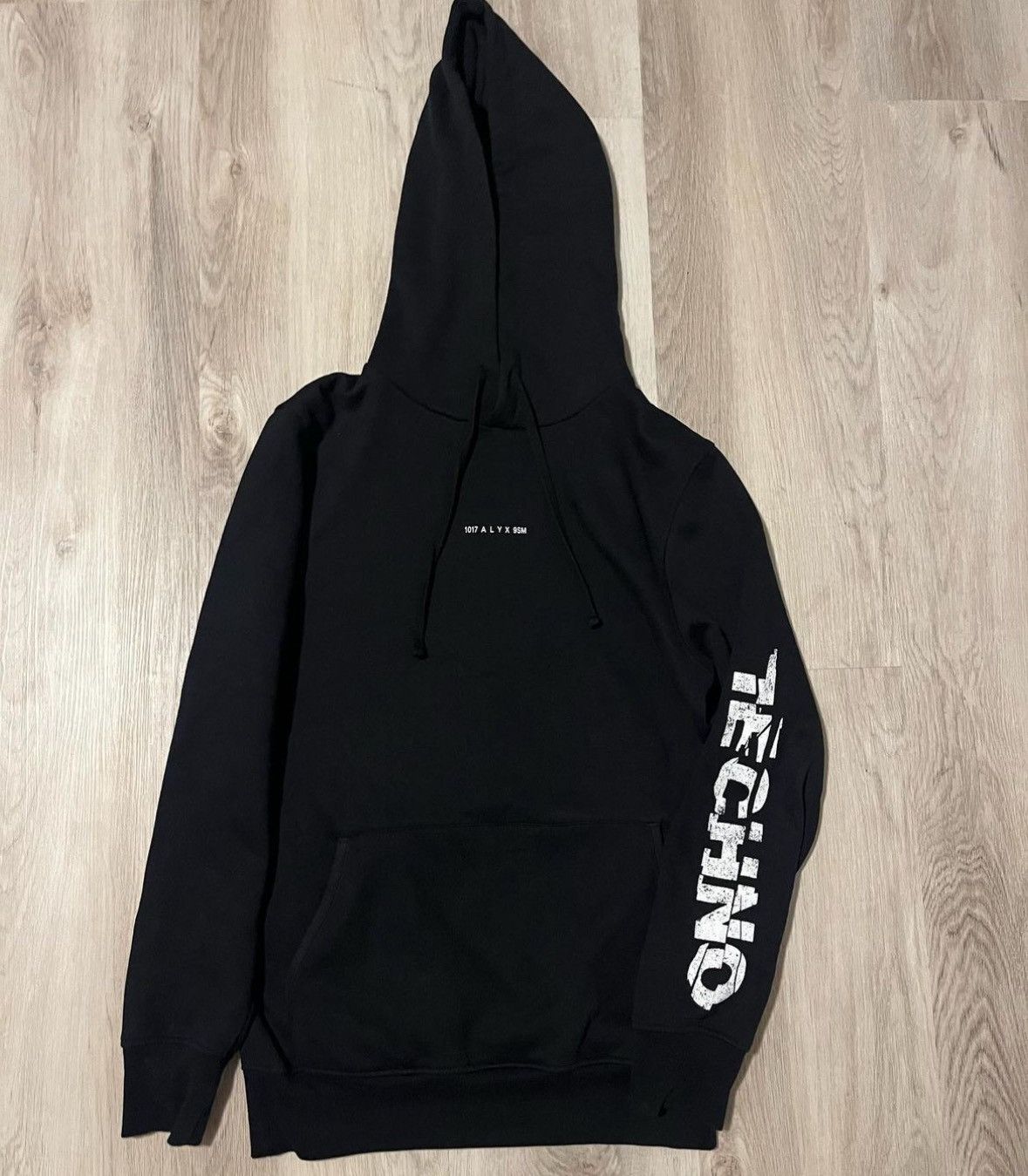 image of 1017 Alyx 9Sm 1017 Alyx Techno Logo Hoodie in Black, Men's (Size Small)