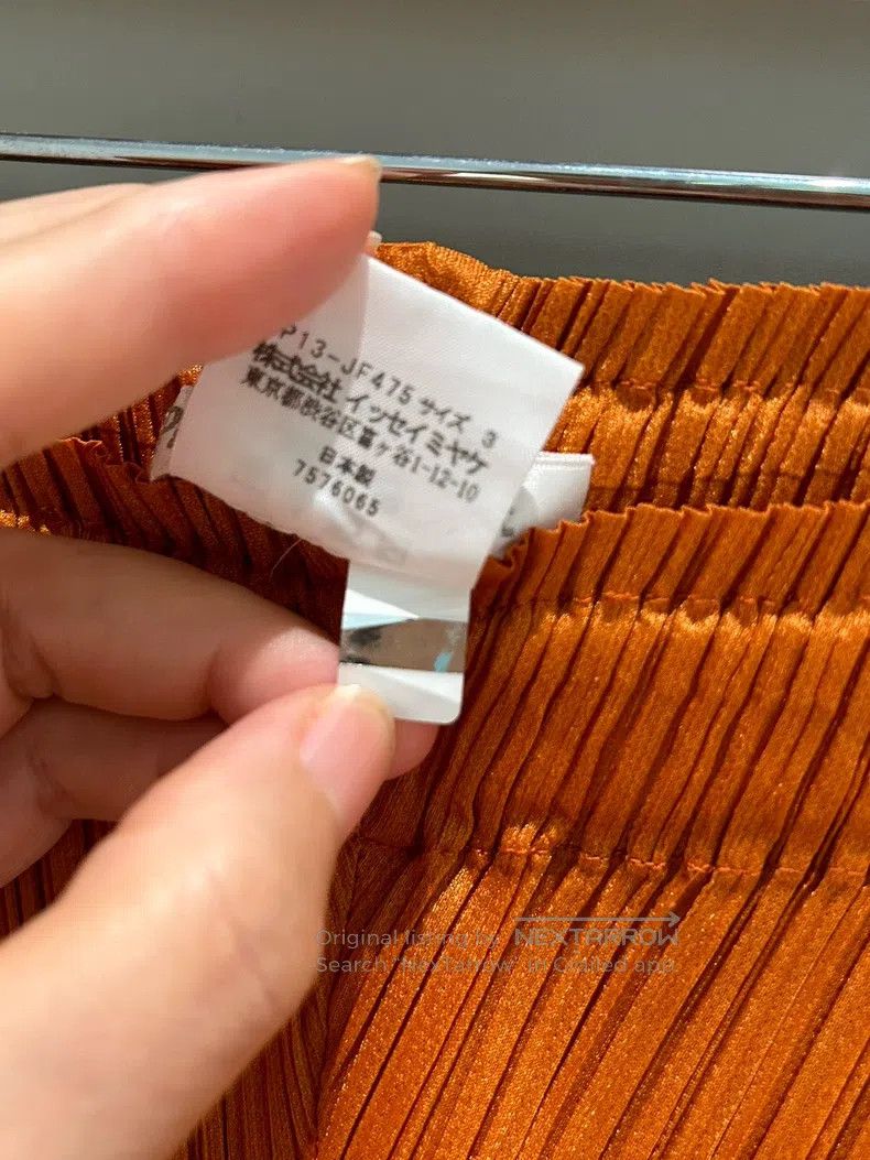 Issey Miyake Issey Miyake size:3 Orange Irregular Trousers Size 22" - 3 Thumbnail