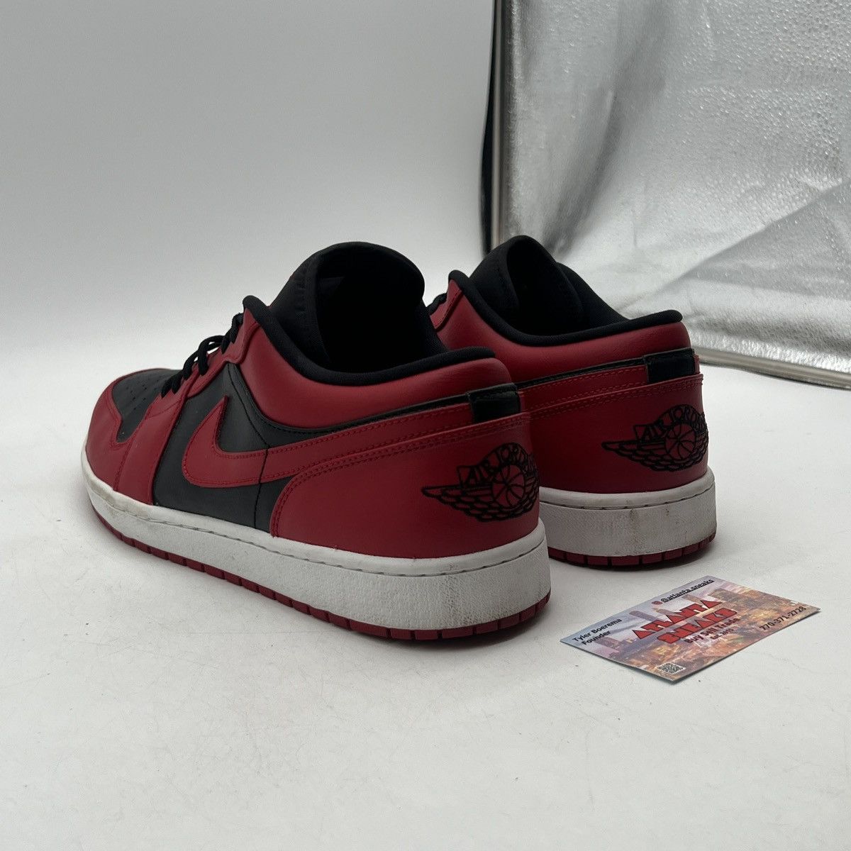 Nike Air Jordan 1 low reverse bred Size US 13 / EU 46 - 4 Thumbnail