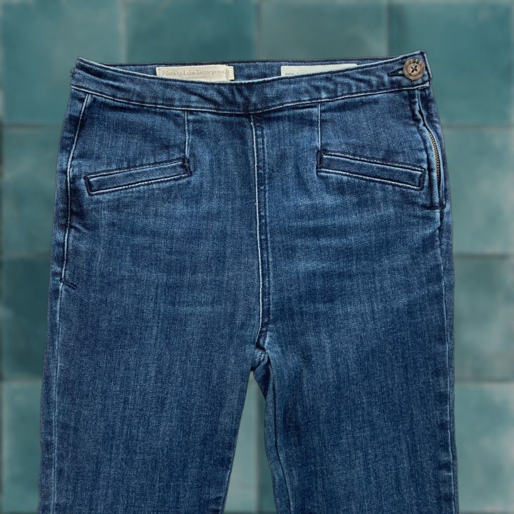 Vintage Pilcro and the Letterpress Jeans Women's 26 High Rise Denim Legging Dark Wash Size 26" / US 2 / IT 38 - 1 Thumbnail