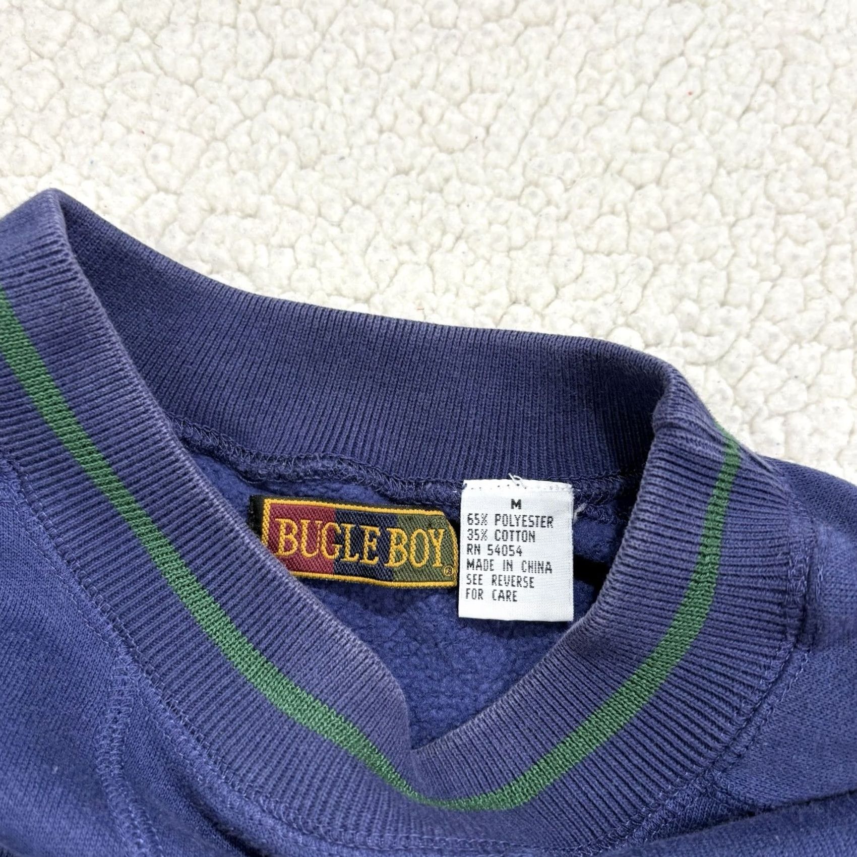 Bugle Boy VINTAGE Bugle Boy Sweatshirt Crewneck Size M Embroidered Logo Blue 90s Pullover Men Size US M / EU 48-50 / 2 - 2 Thumbnail