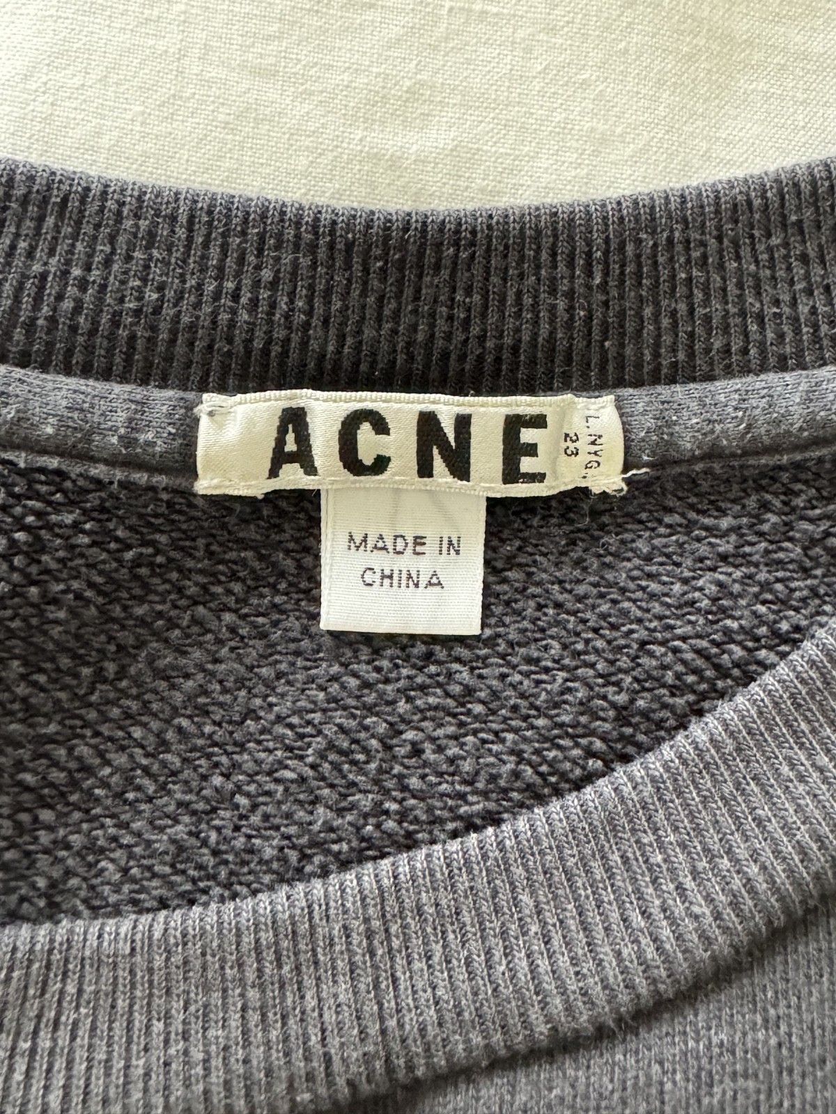 Acne Studios Acne Studios Brian Embroid Poetry Sweatshirt Black Size M Size US M / EU 48-50 / 2 - 4 Thumbnail