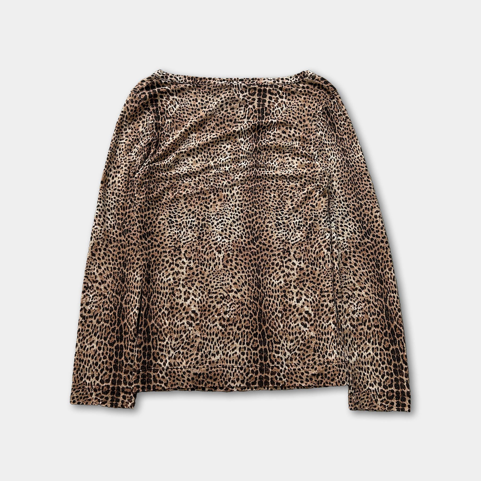 Just Cavalli Just Cavalli 2000's Leopard Print Longsleeve Size S / US 4 / IT 40 - 4 Thumbnail