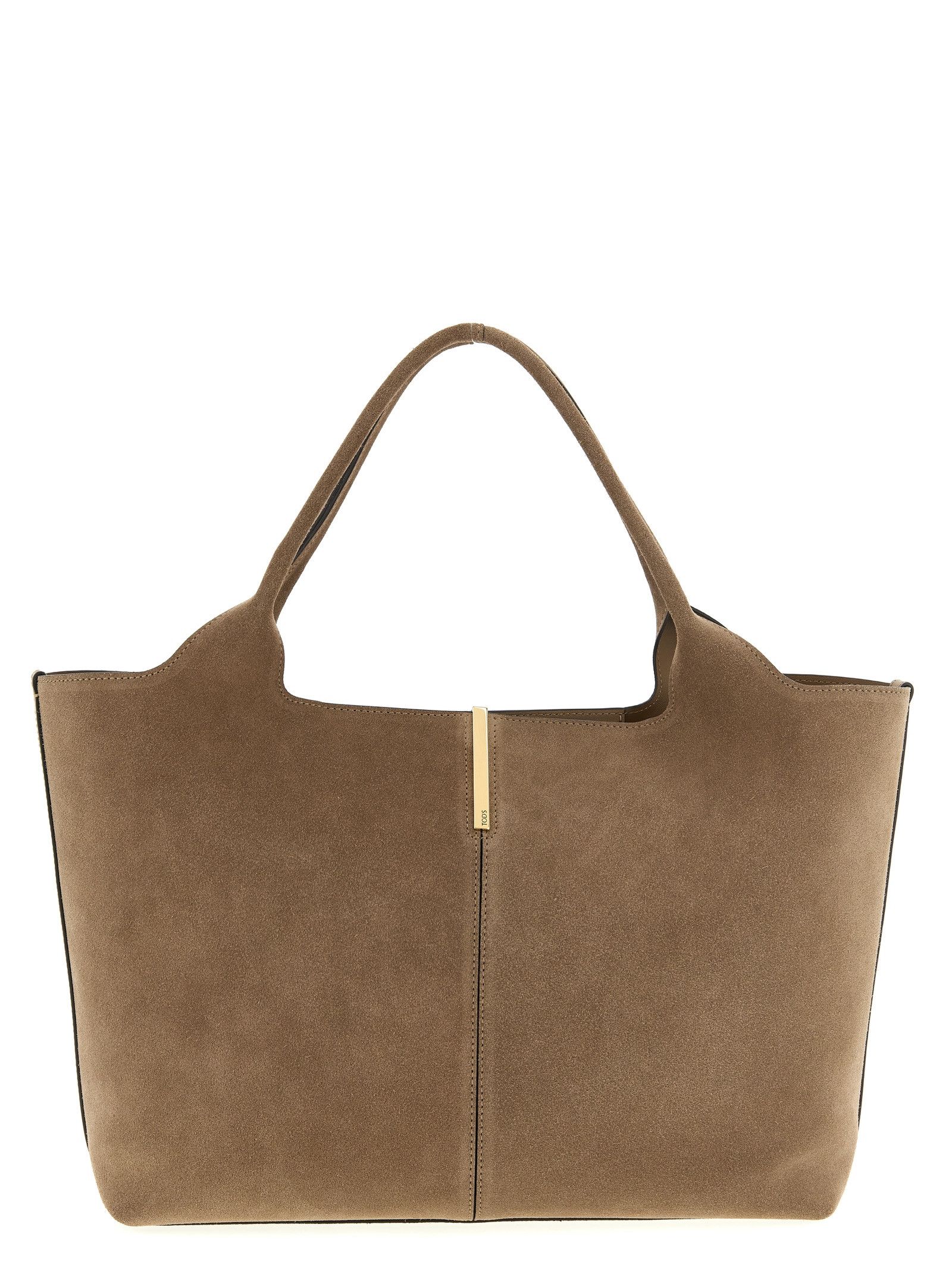 Tod's Small to medium suede shopping bag Size ONE SIZE - 1 Thumbnail