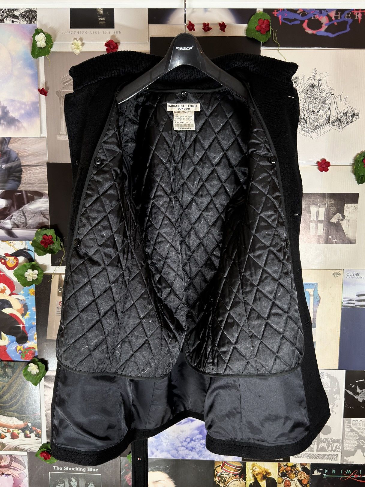 Katharine Hamnett London 1990s Heavy Wool Military Coat Size US M / EU 48-50 / 2 - 2 Thumbnail