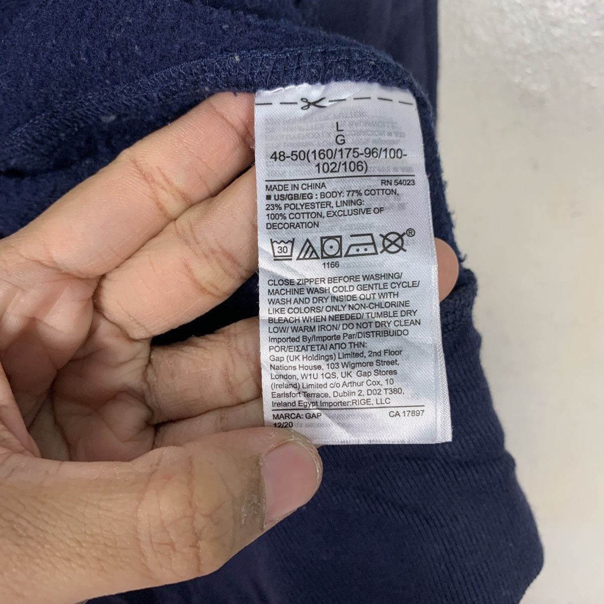 Gap Gap Big Logo Zipper Hoodie Size US L / EU 52-54 / 3 - 19 Thumbnail