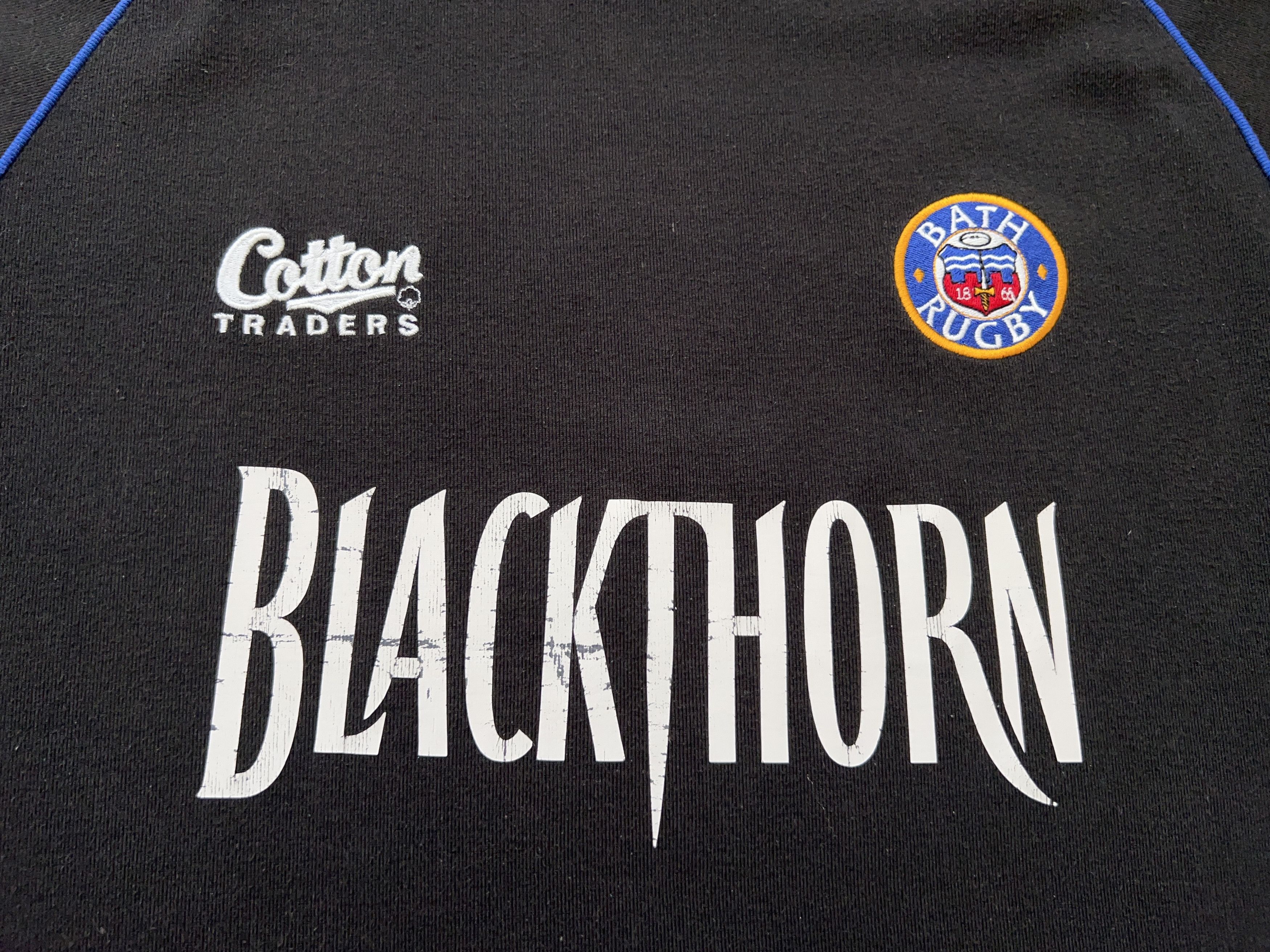 Vintage Mens Bath Rugby Cotton Traders Blackthorn Jersey T Shirt Tee Size US S / EU 44-46 / 1 - 2 Thumbnail