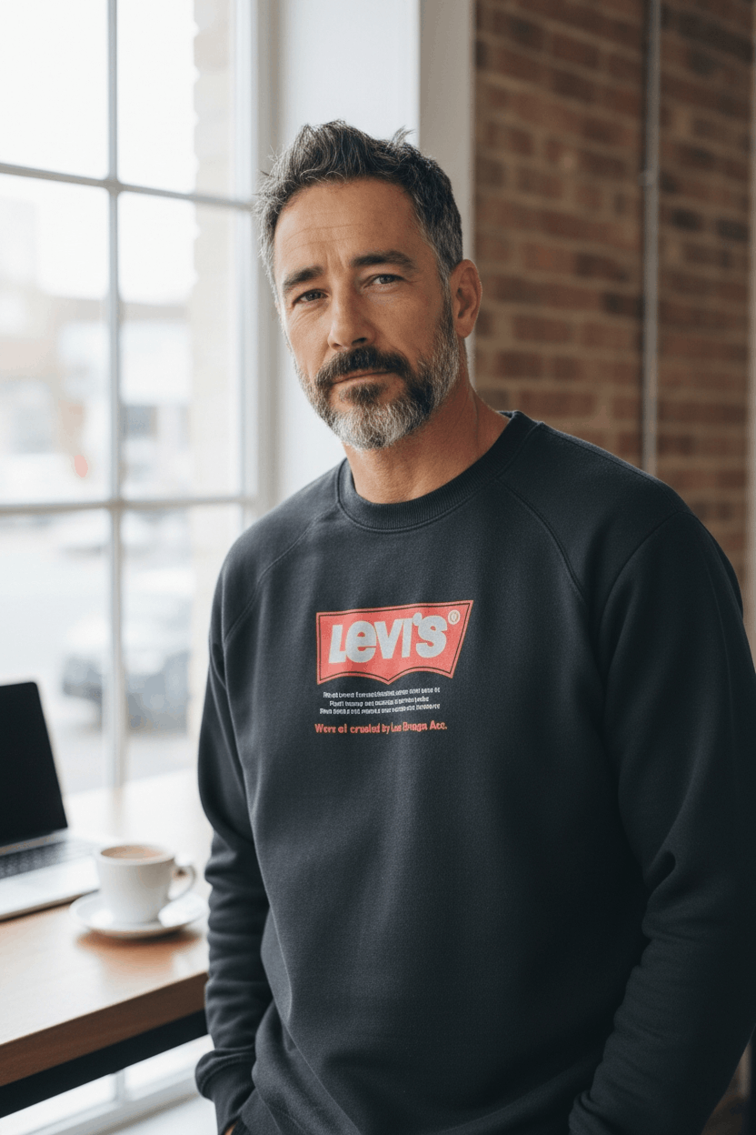 Levi's 90's Vintage LEVIS Classic Big Logo Sweatshirts Jumper Size US M / EU 48-50 / 2 - 4 Thumbnail