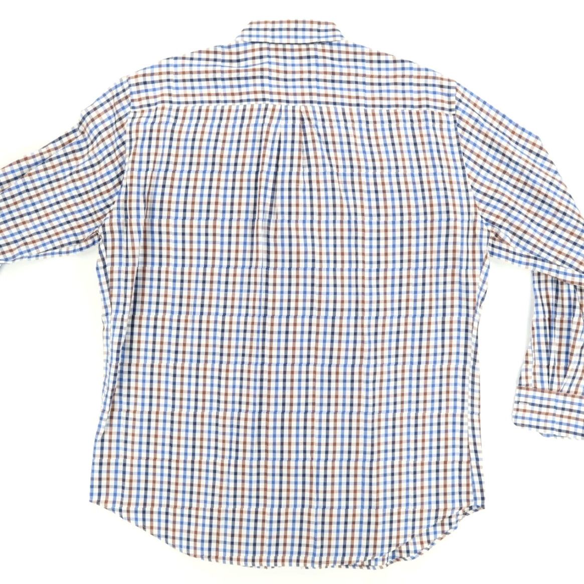 Peter Millar Peter Millar Poplin Cotton Check Long Sleeve Button Down Shirt Men's XL Shirt Size US XL / EU 56 / 4 - 4 Thumbnail
