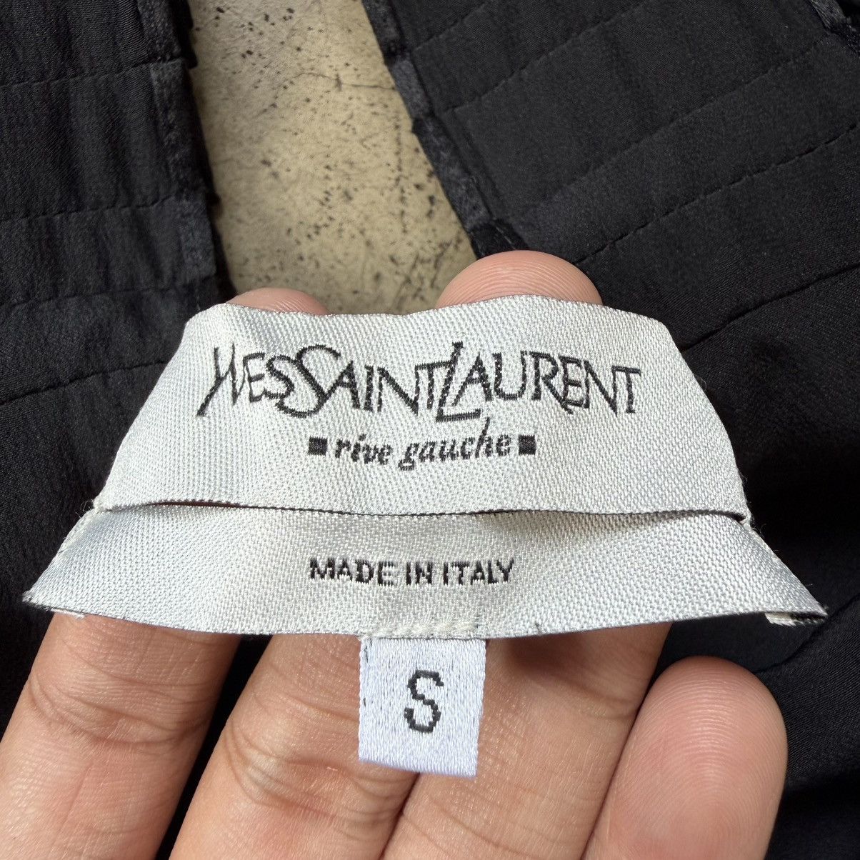 Yves Saint Laurent Yves Saint Laurent - Rive Gauche - 2007 Silk Bow Tie Dress Size S / US 4 / IT 40 - 7 Thumbnail