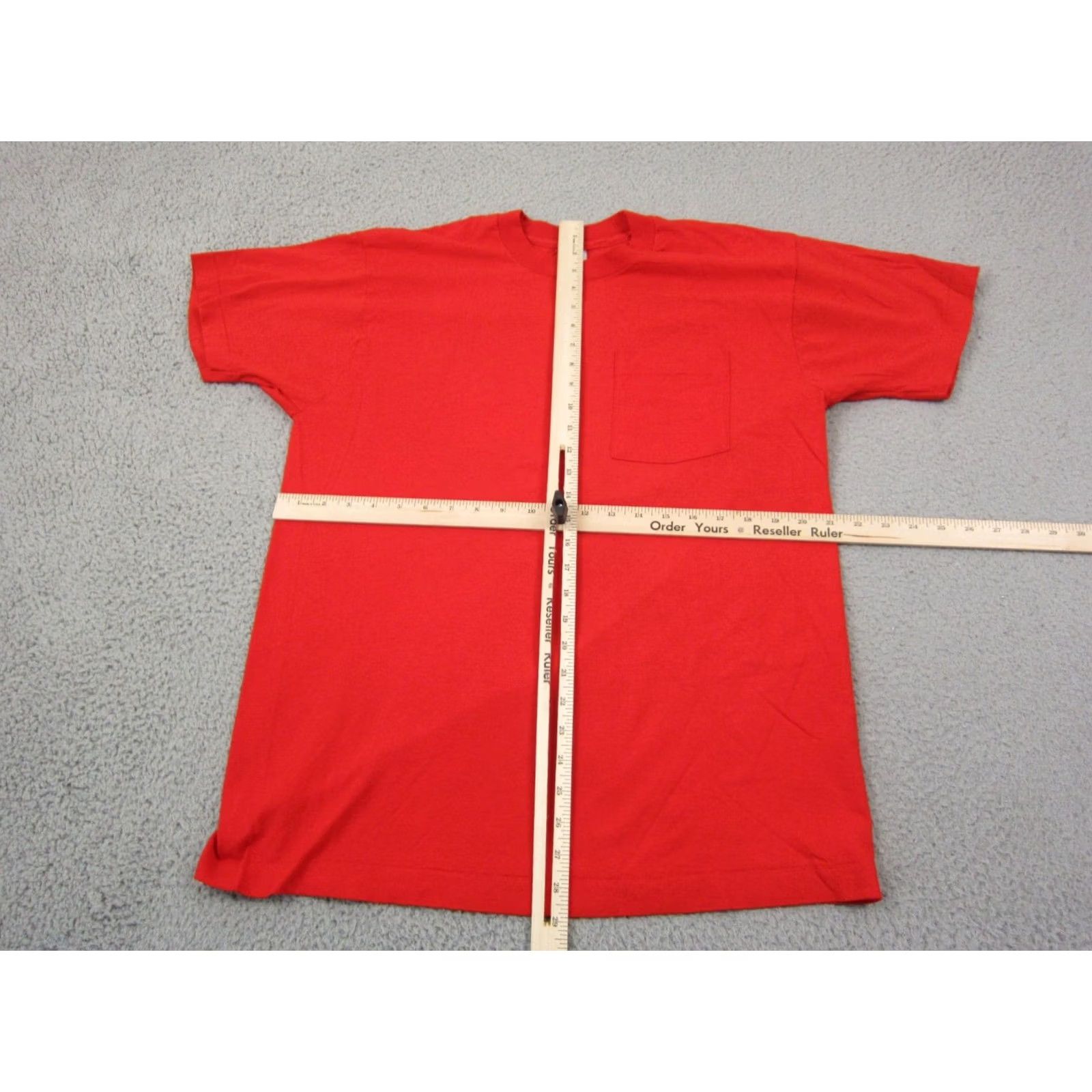 Fruit Of The Loom VINTAGE Fruit of the Loom Shirt Mens XL Red Single Stitch Made USA Shirt XL Red Mens Vintage Fruit of the Loom Shirt Size US XL / EU 56 / 4 - 6 Thumbnail