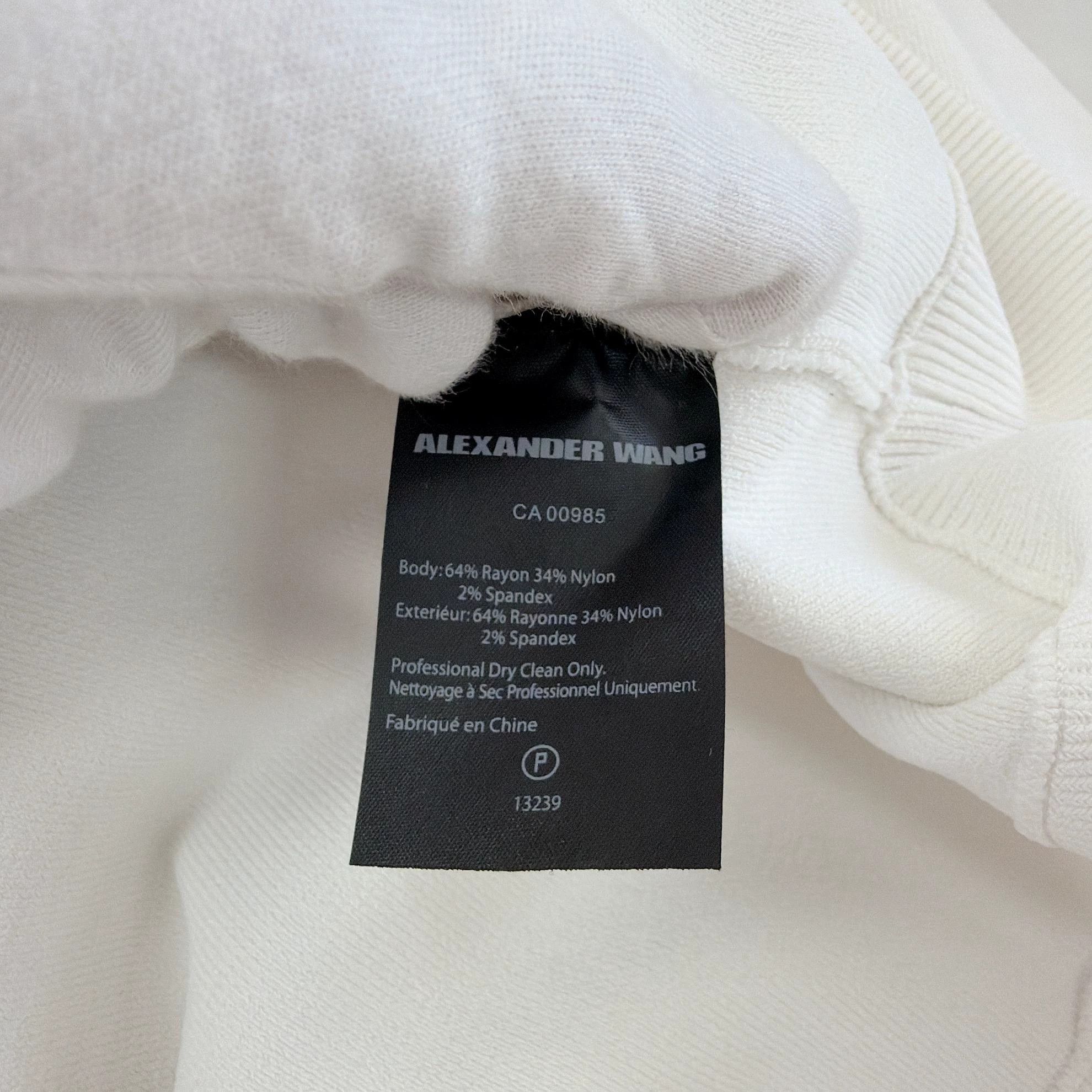 Alexander Wang Alexander Wang White V-Stripe Sweatshirt S 6305 Size US S / EU 44-46 / 1 - 8 Thumbnail