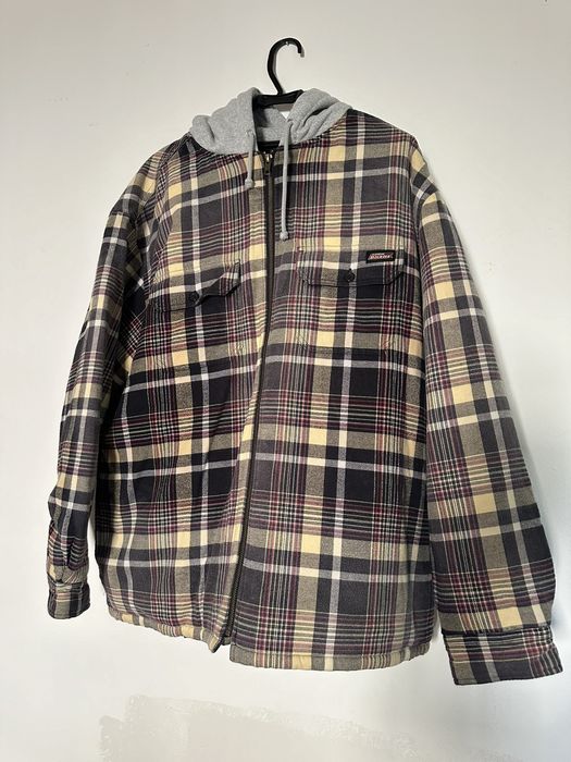 Supreme Plaid Hooded Zip Up Shirt | Grailed