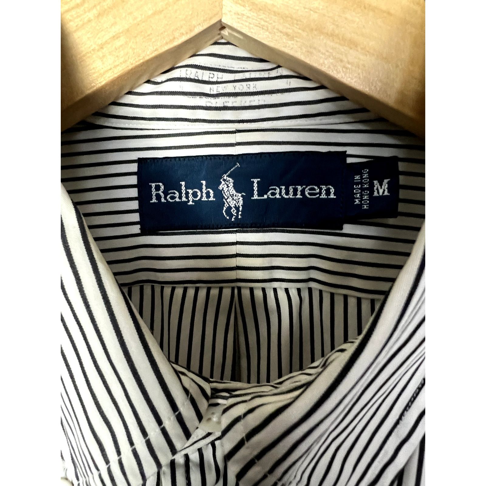 Ralph Lauren Vintage Men's Ralph Lauren Black Striped Button-Down - M Size US M / EU 48-50 / 2 - 4 Thumbnail