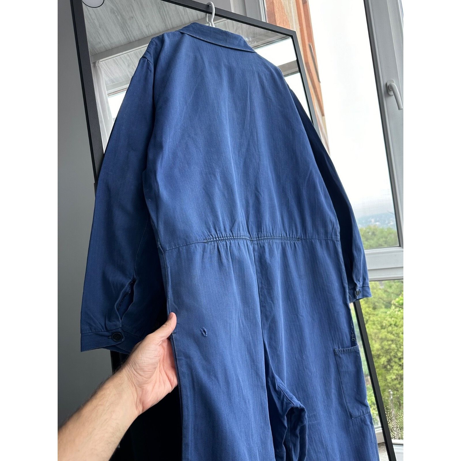 Vintage VTG Sanfor 70s French Workwear Distressed Jumpsuit Overall Size US 36 / EU 52 - 17 Thumbnail