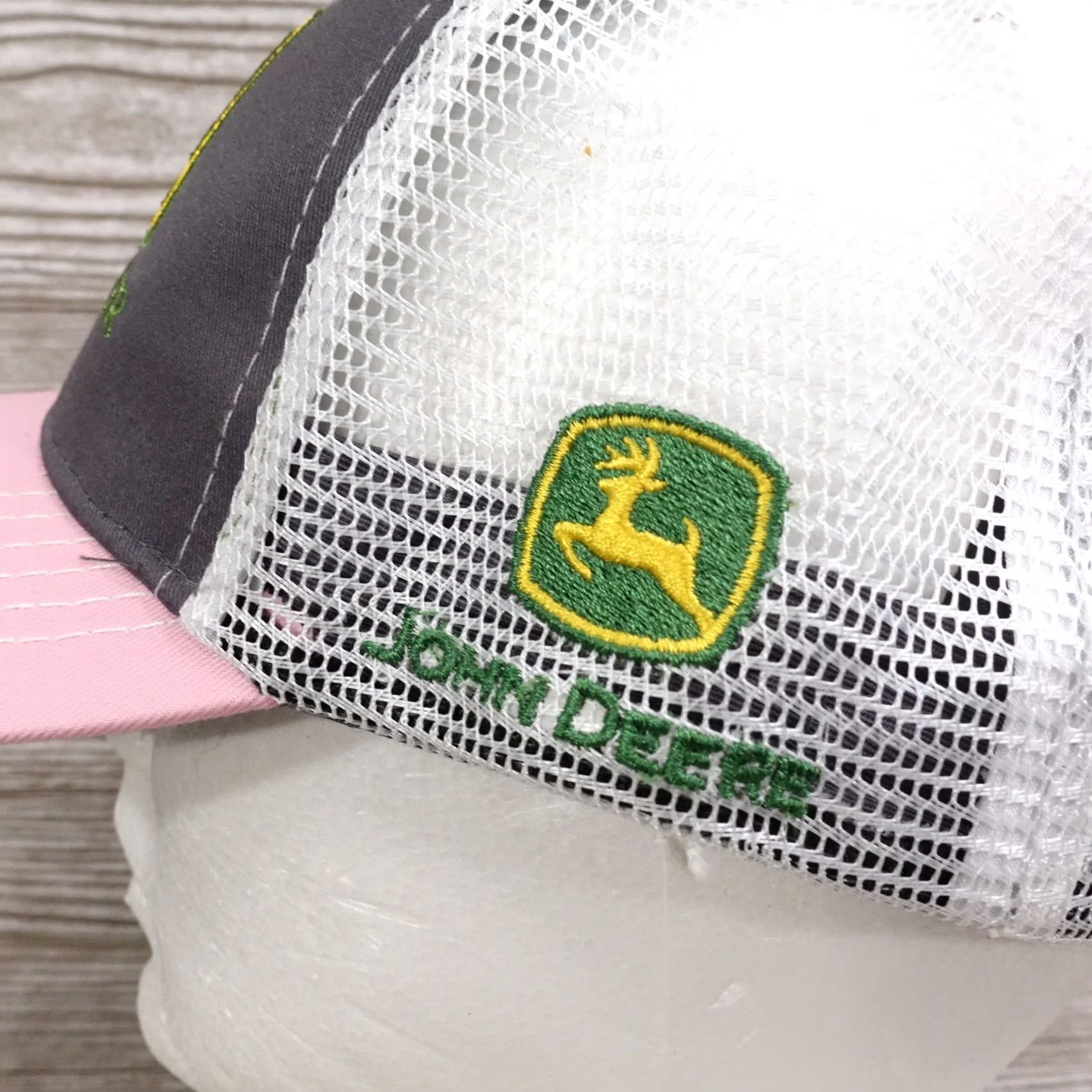 John Deere JOHN DEERE SYDENSTRICKER NOBBE GREY PINK ADJUSTABLE BASEBALL HAT CAP Size ONE SIZE - 6 Thumbnail