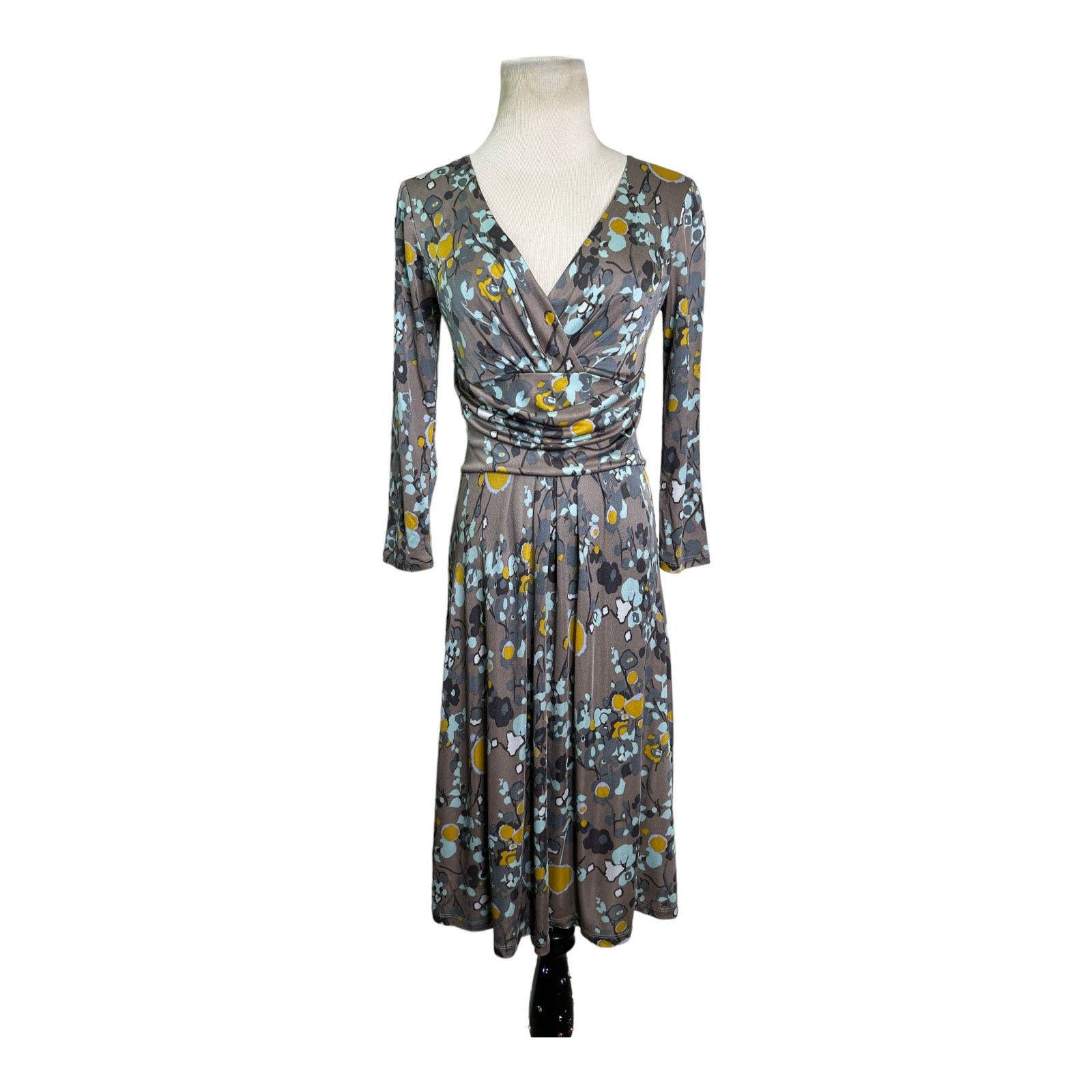 Boden Boden Limited Edition Floral Surplice Pleated Skirt Dress 4 Size S / US 4 / IT 40 - 15 Thumbnail