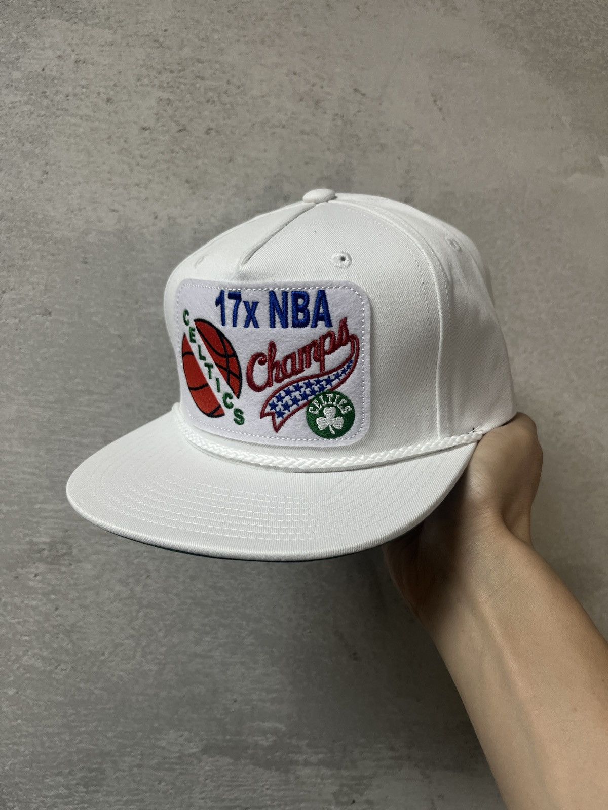 Mitchell & Ness × NBA Mitchell Ness NBA Boston Celtics 17x Champs Patch SnapBack Size ONE SIZE - 1 Thumbnail