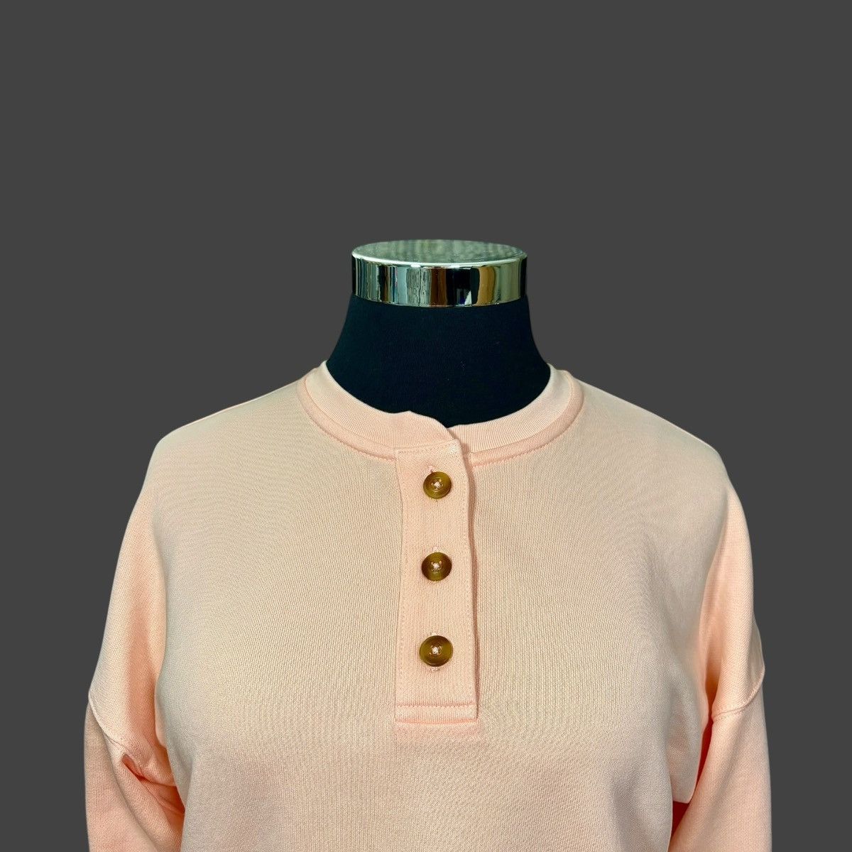 Carhartt Carhartt Women’s Loosefit Peach Henley Sweatshirt Sz S (4-6) Size S / US 4 / IT 40 - 5 Thumbnail