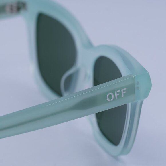 Off-White Off-White OERI143 LINCOLN 5355 Sunglasses Sage Square Frame Size ONE SIZE - 9 Thumbnail