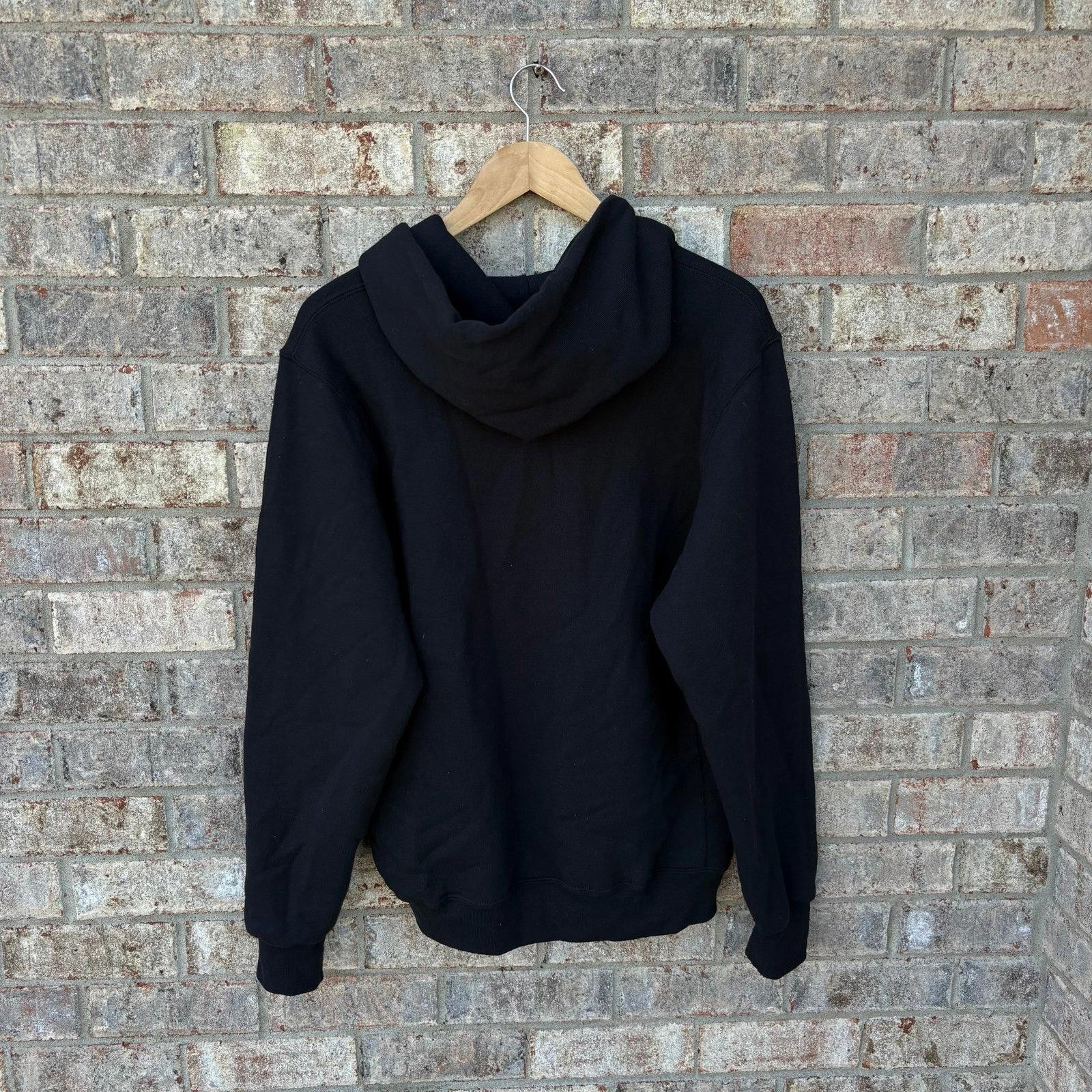 Russell Athletic Vintage essential blank black hoodie Size US M / EU 48-50 / 2 - 3 Thumbnail