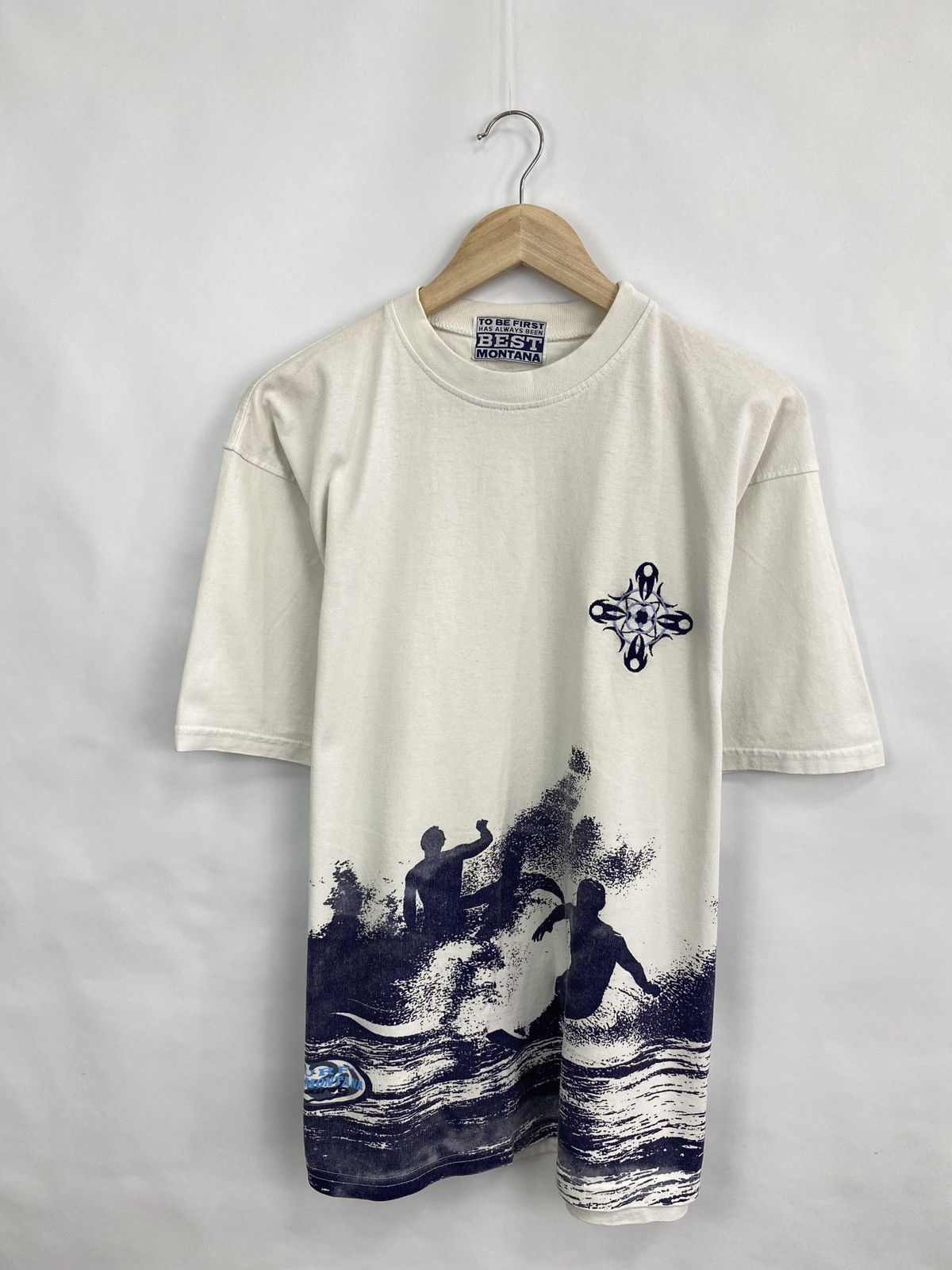 Vintage 🏄‍♂️ Vintage 90s Surf Best Montana T-Shirt rare Size US L / EU 52-54 / 3 - 3 Thumbnail