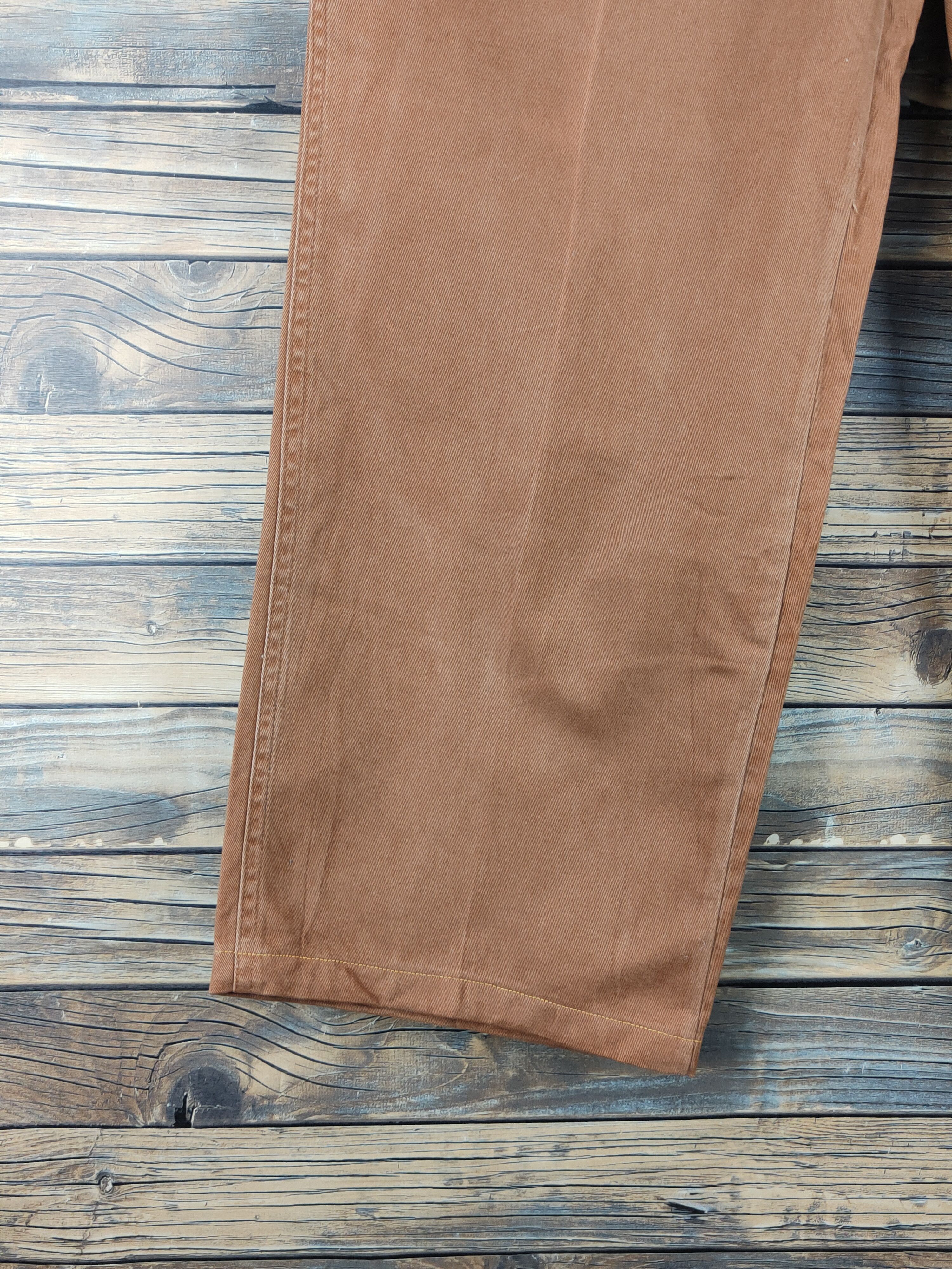 Japanese Brand Muteki Dark Orange Multipocket Tactical Cargo Pants #W1803 Size US 32 / EU 48 - 4 Thumbnail