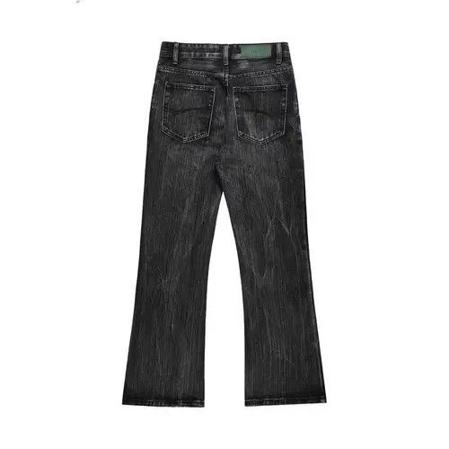 Jean Men's hippie flared distressed washed jeans Size US 32 / EU 48 - 2 Thumbnail